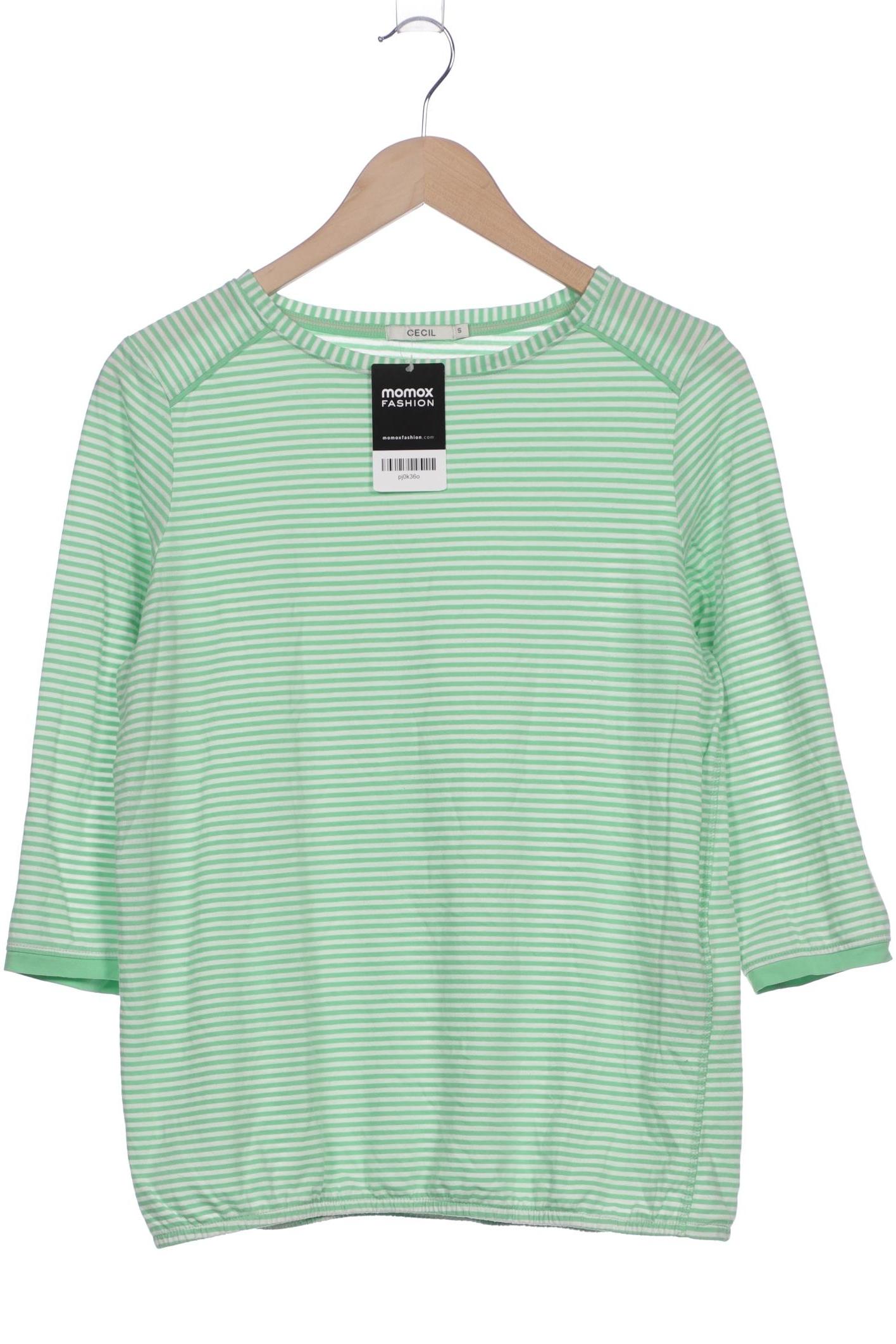 

Cecil Damen Langarmshirt, hellgrün, Gr. 36