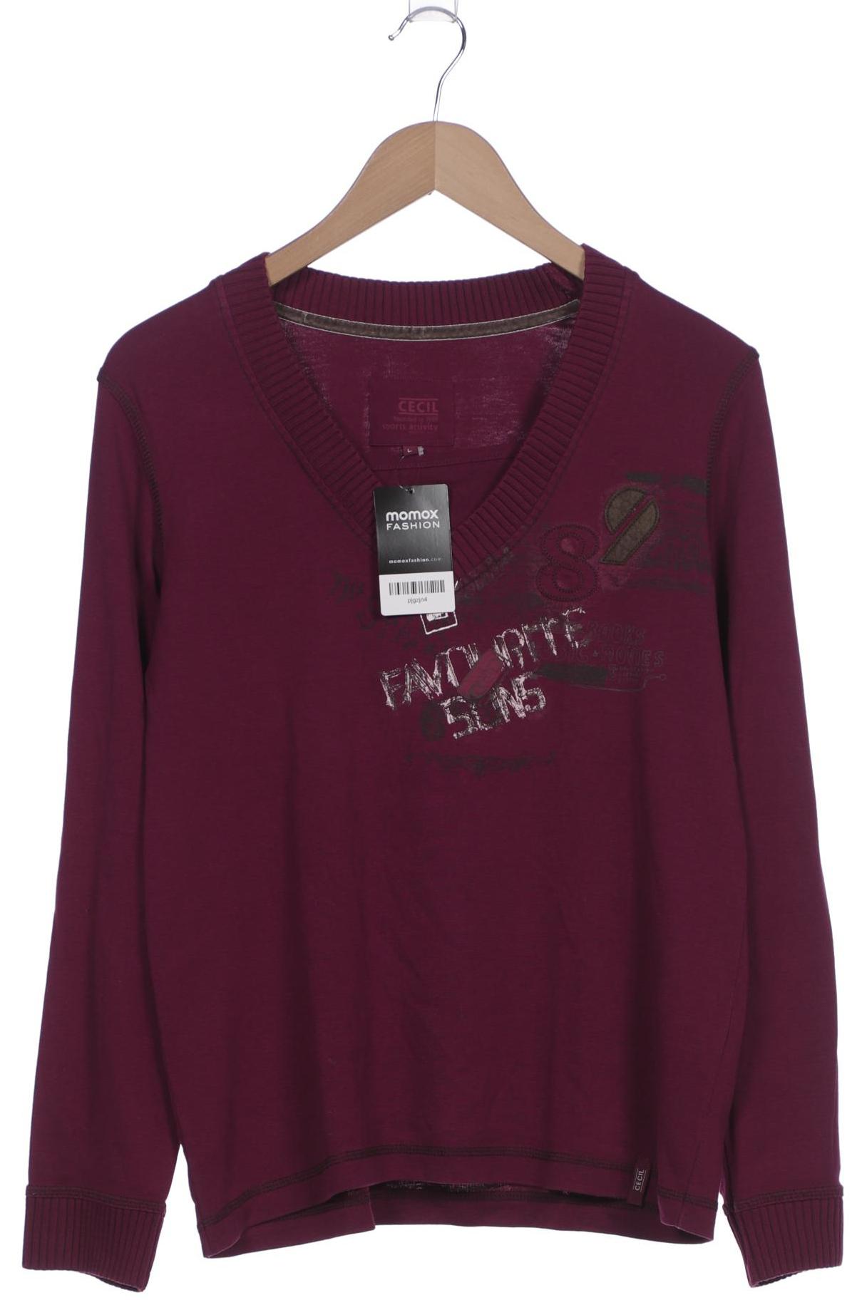 

Cecil Damen Langarmshirt, bordeaux, Gr. 42