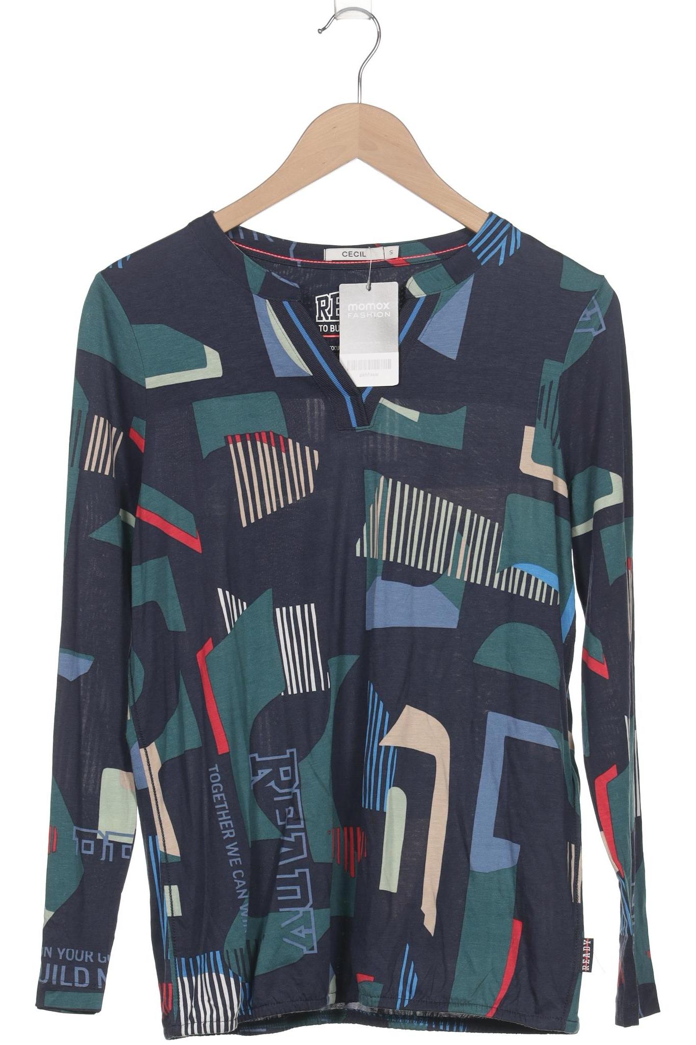 

Cecil Damen Langarmshirt, marineblau, Gr. 36