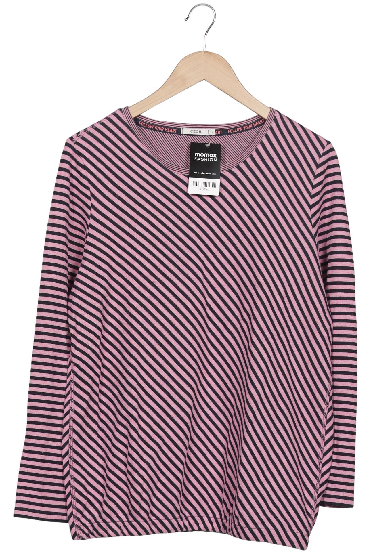 

Cecil Damen Langarmshirt, pink, Gr. 42