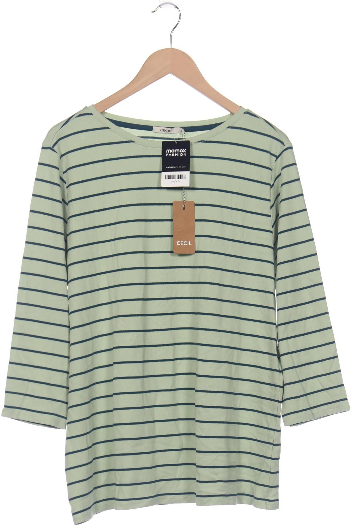 

Cecil Damen Langarmshirt, hellgrün, Gr. 46