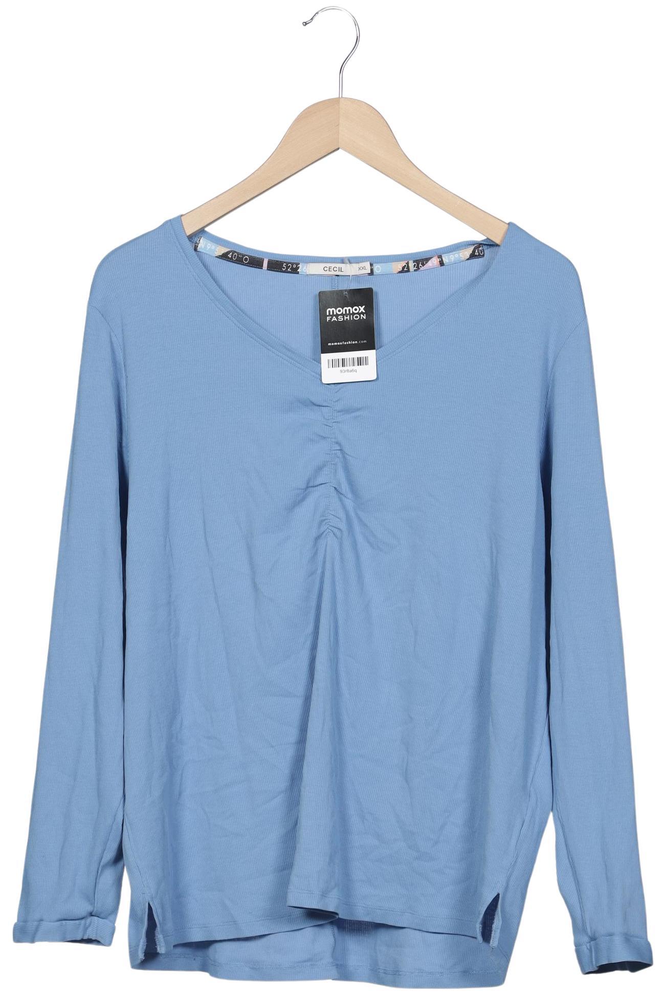 

Cecil Damen Langarmshirt, blau, Gr. 46