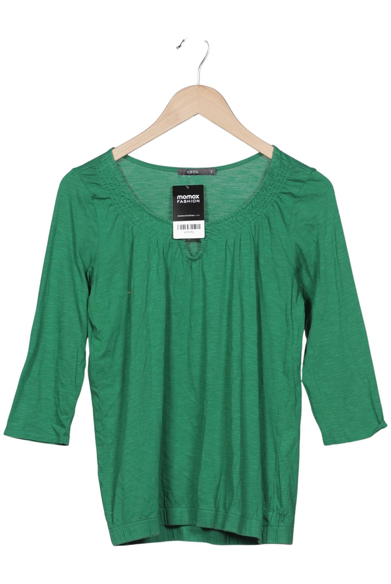 

Cecil Damen Langarmshirt, grün, Gr. 36