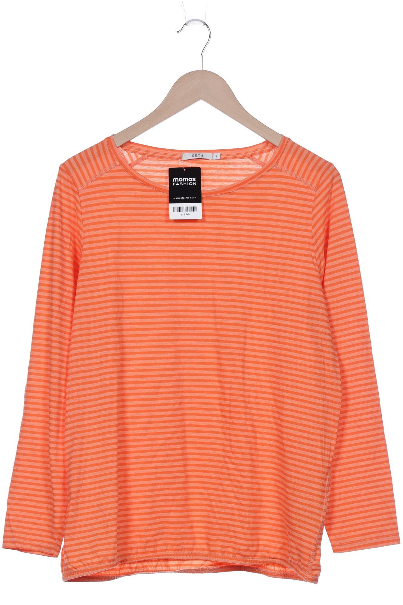 

Cecil Damen Langarmshirt, orange, Gr. 42