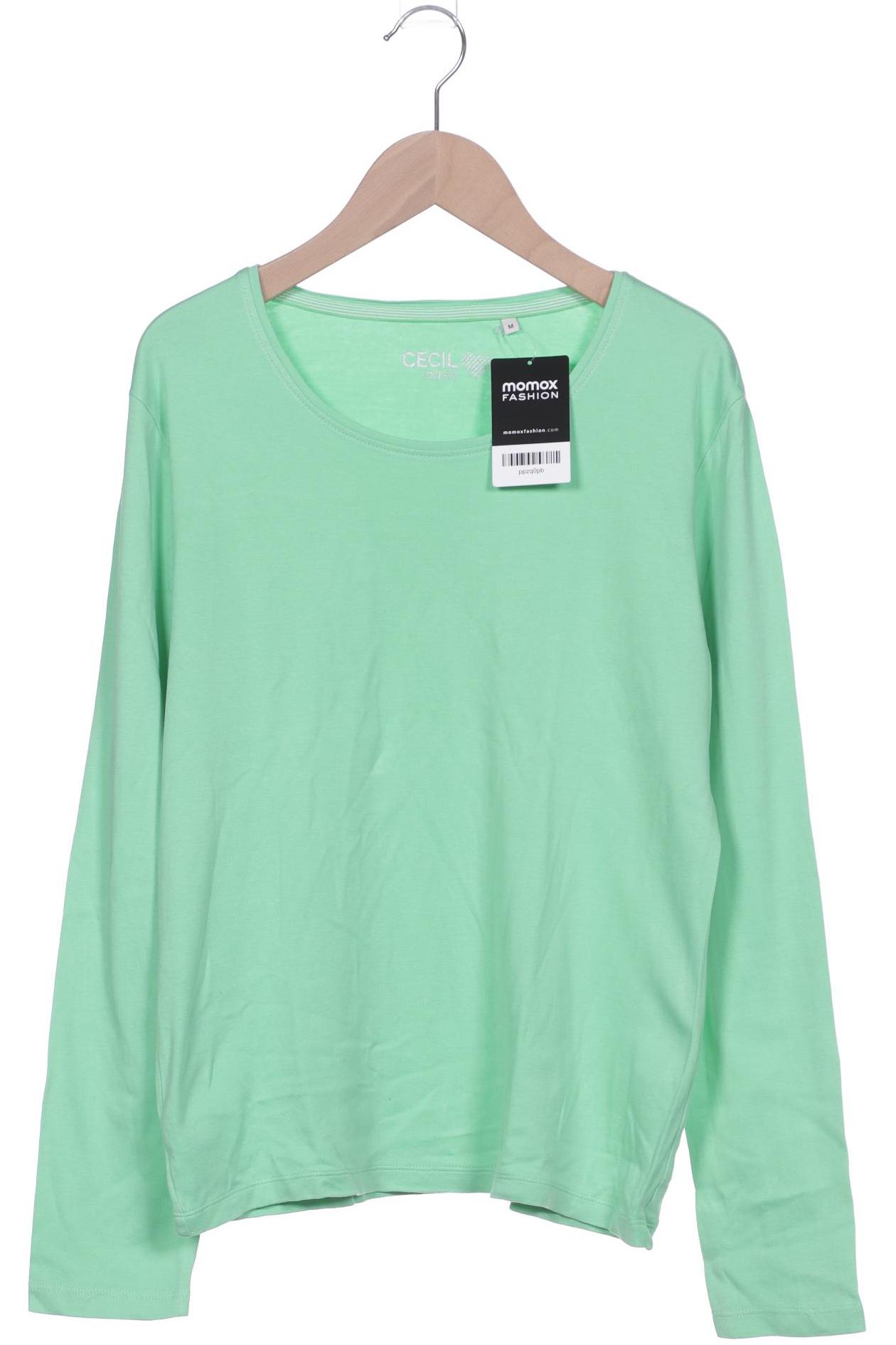 

Cecil Damen Langarmshirt, hellgrün, Gr. 38