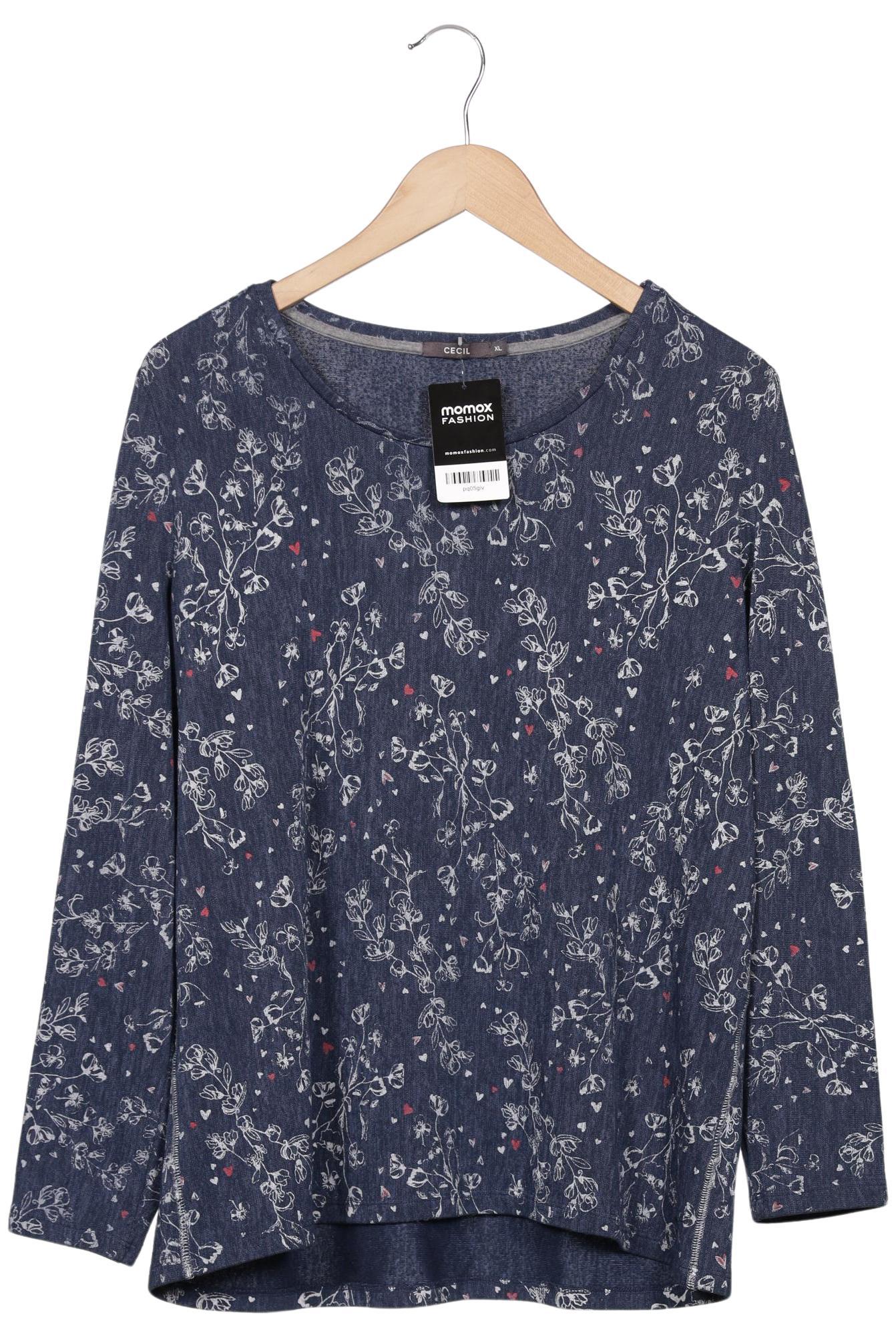 

Cecil Damen Langarmshirt, marineblau, Gr. 44