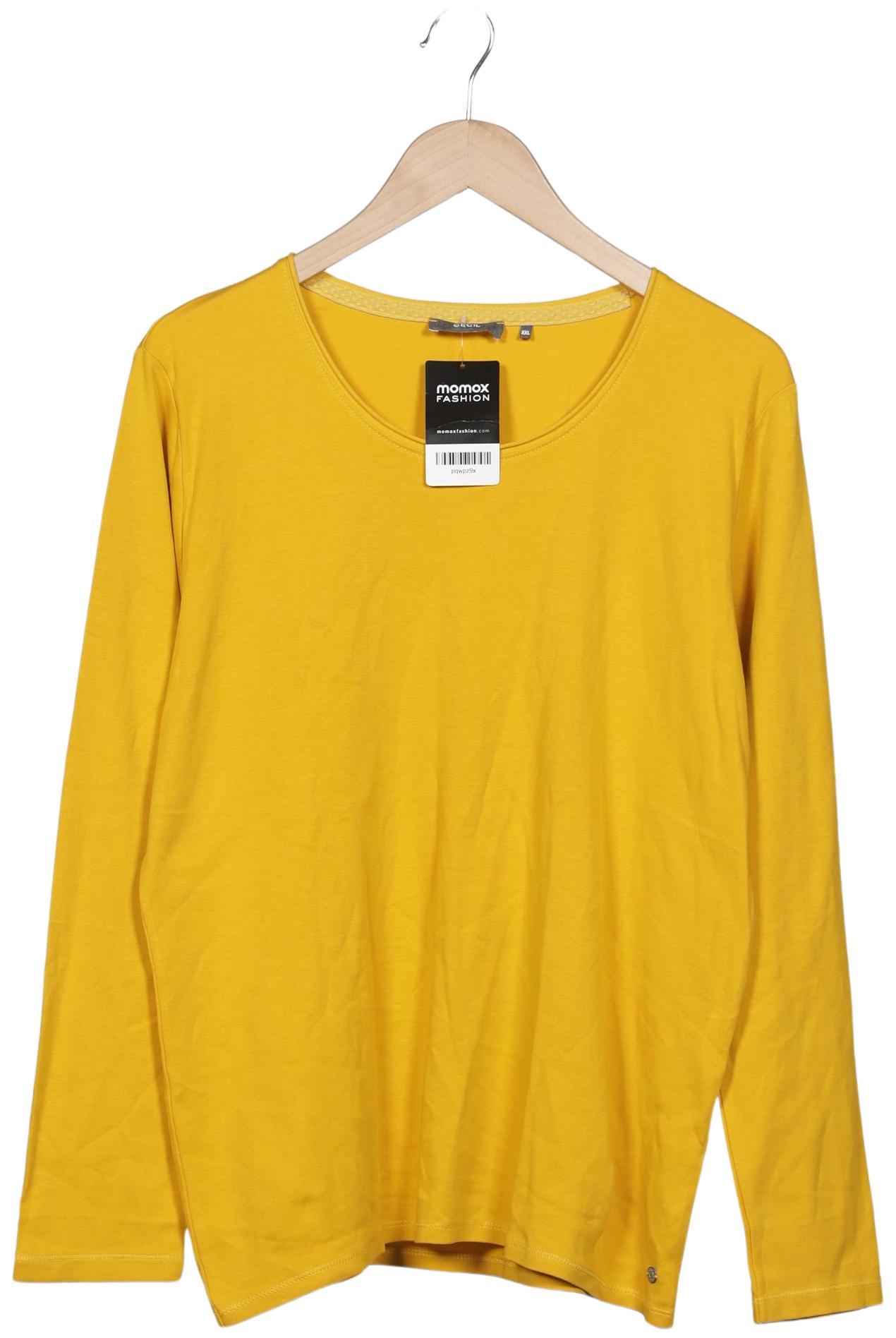 

Cecil Damen Langarmshirt, gelb, Gr. 46