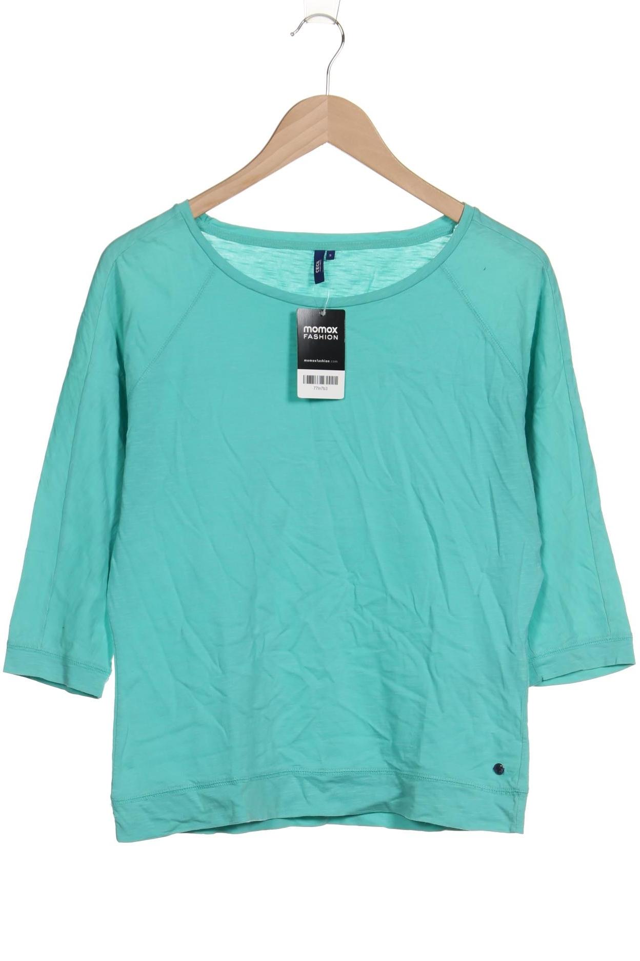 

Cecil Damen Langarmshirt, türkis, Gr. 36