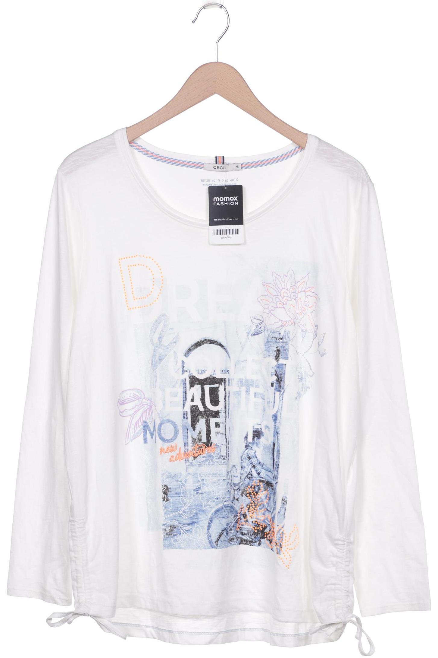 

CECIL Damen Langarmshirt, weiß