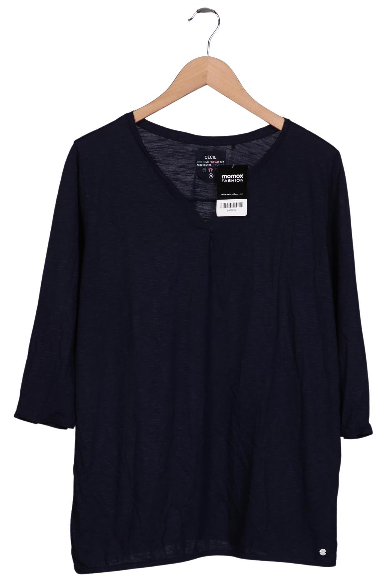 

Cecil Damen Langarmshirt, marineblau, Gr. 44