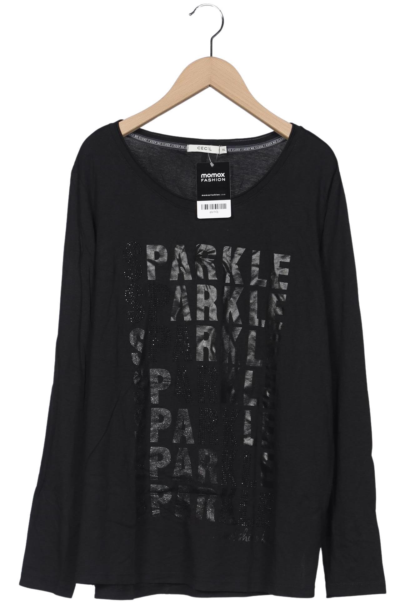 

Cecil Damen Langarmshirt, schwarz, Gr. 44