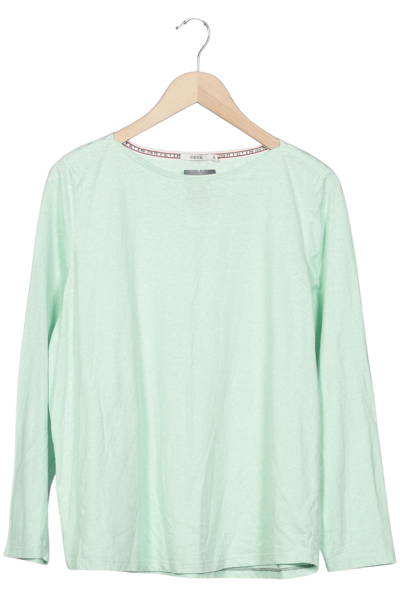 

Cecil Damen Langarmshirt, hellgrün, Gr. 44