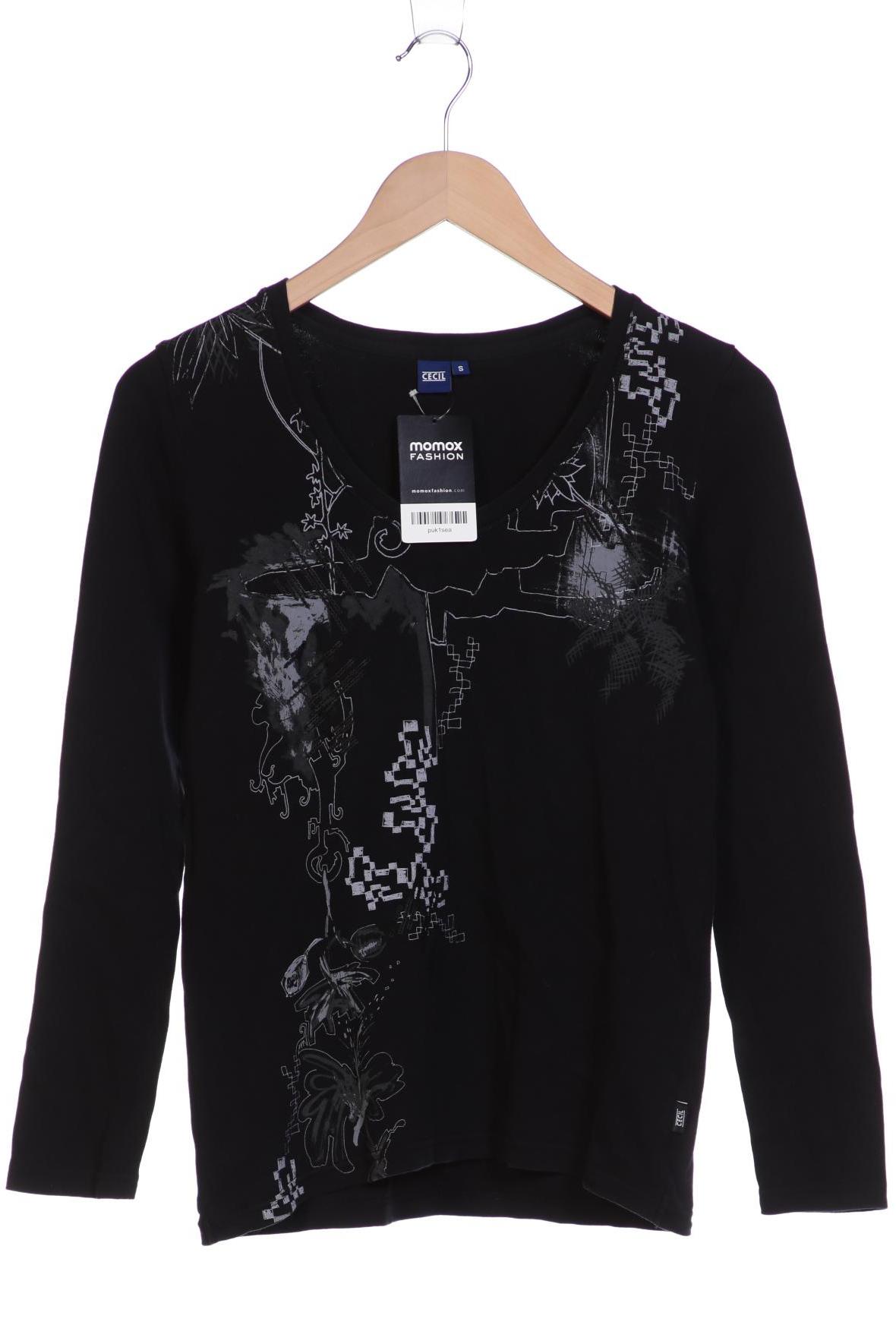 

CECIL Damen Langarmshirt, schwarz
