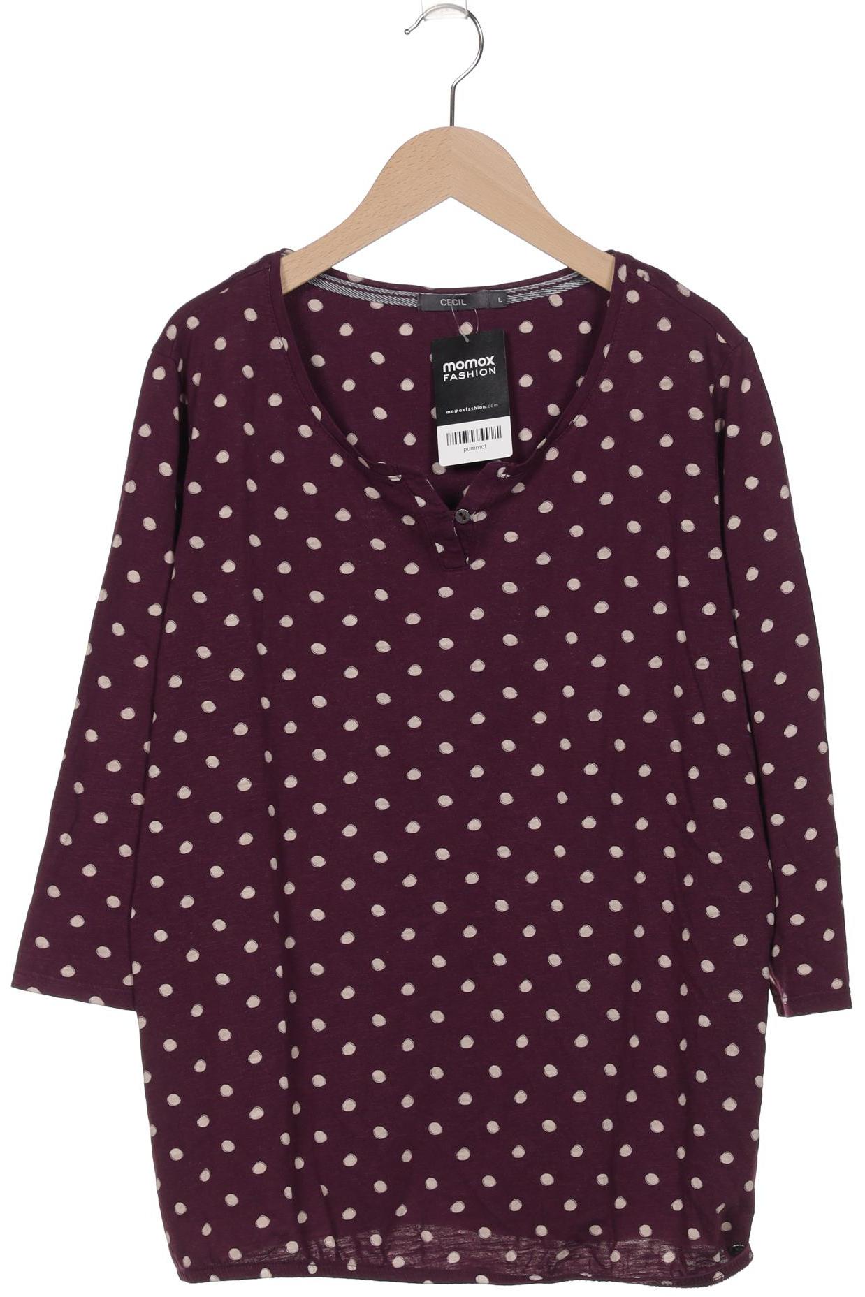 

Cecil Damen Langarmshirt, bordeaux, Gr. 42