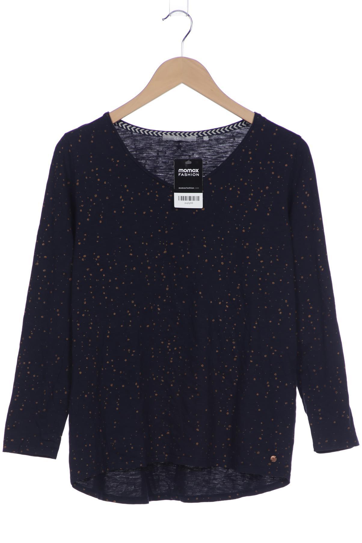 

Cecil Damen Langarmshirt, marineblau, Gr. 42