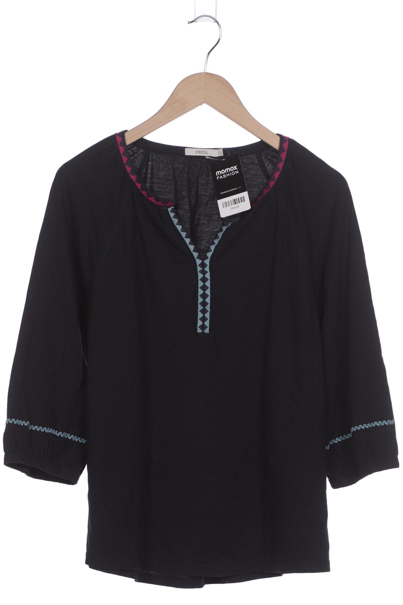 

Cecil Damen Langarmshirt, marineblau, Gr. 42