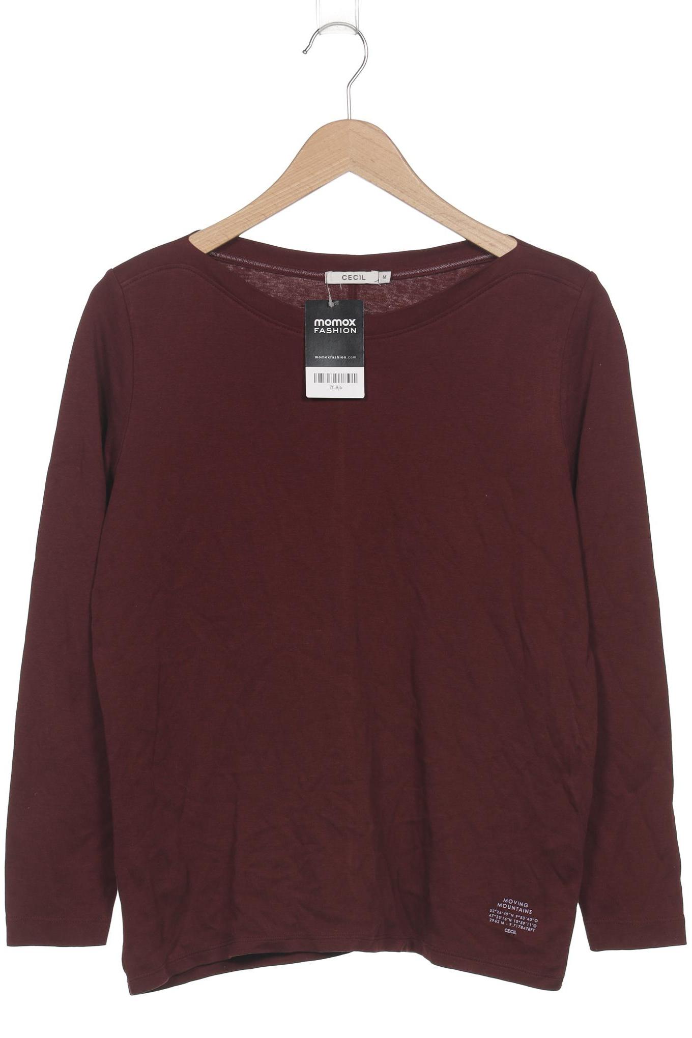 

Cecil Damen Langarmshirt, bordeaux, Gr. 38