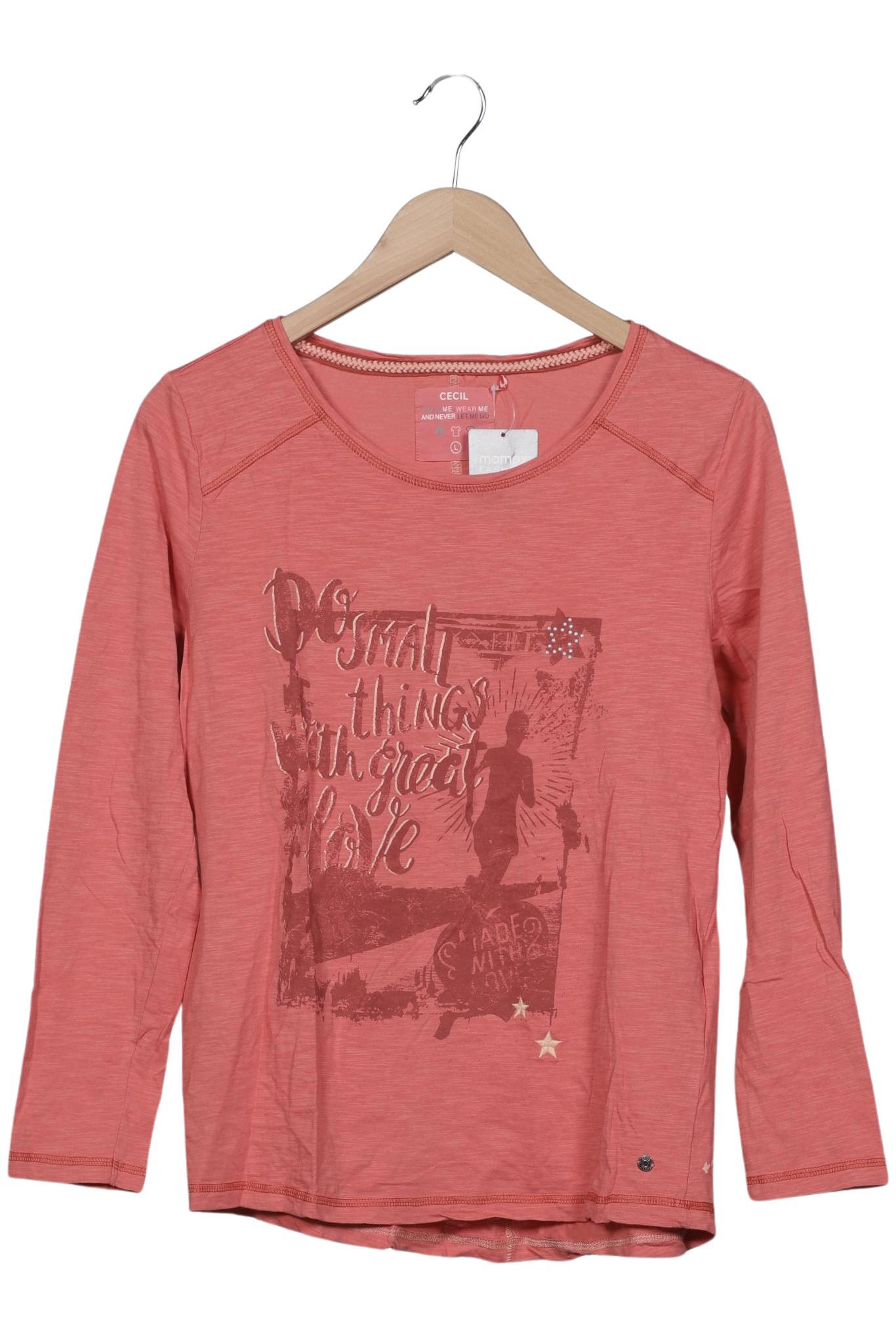 

Cecil Damen Langarmshirt, pink, Gr. 42