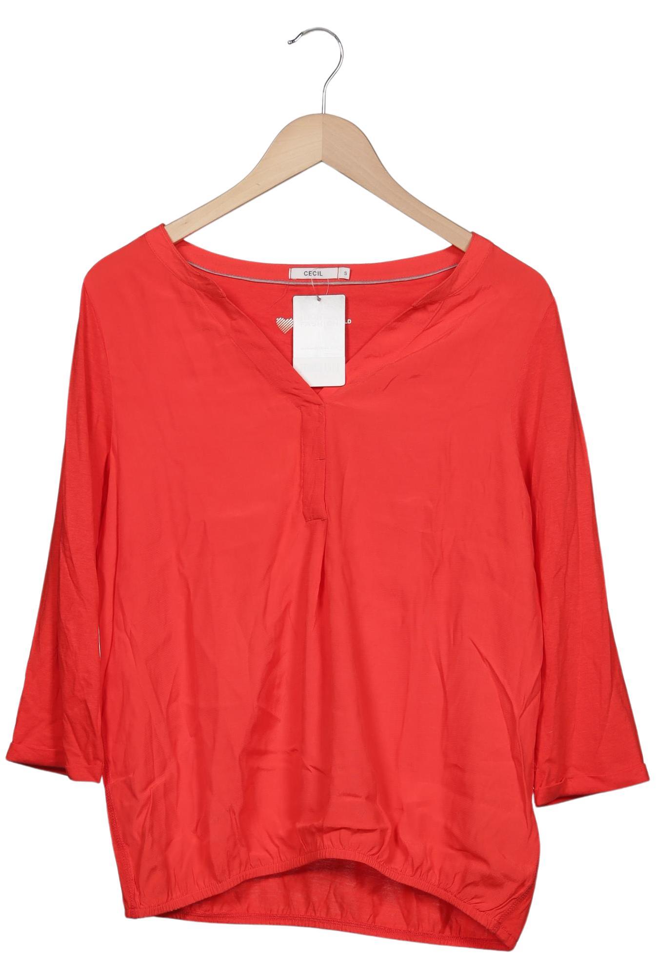 

Cecil Damen Langarmshirt, rot, Gr. 36