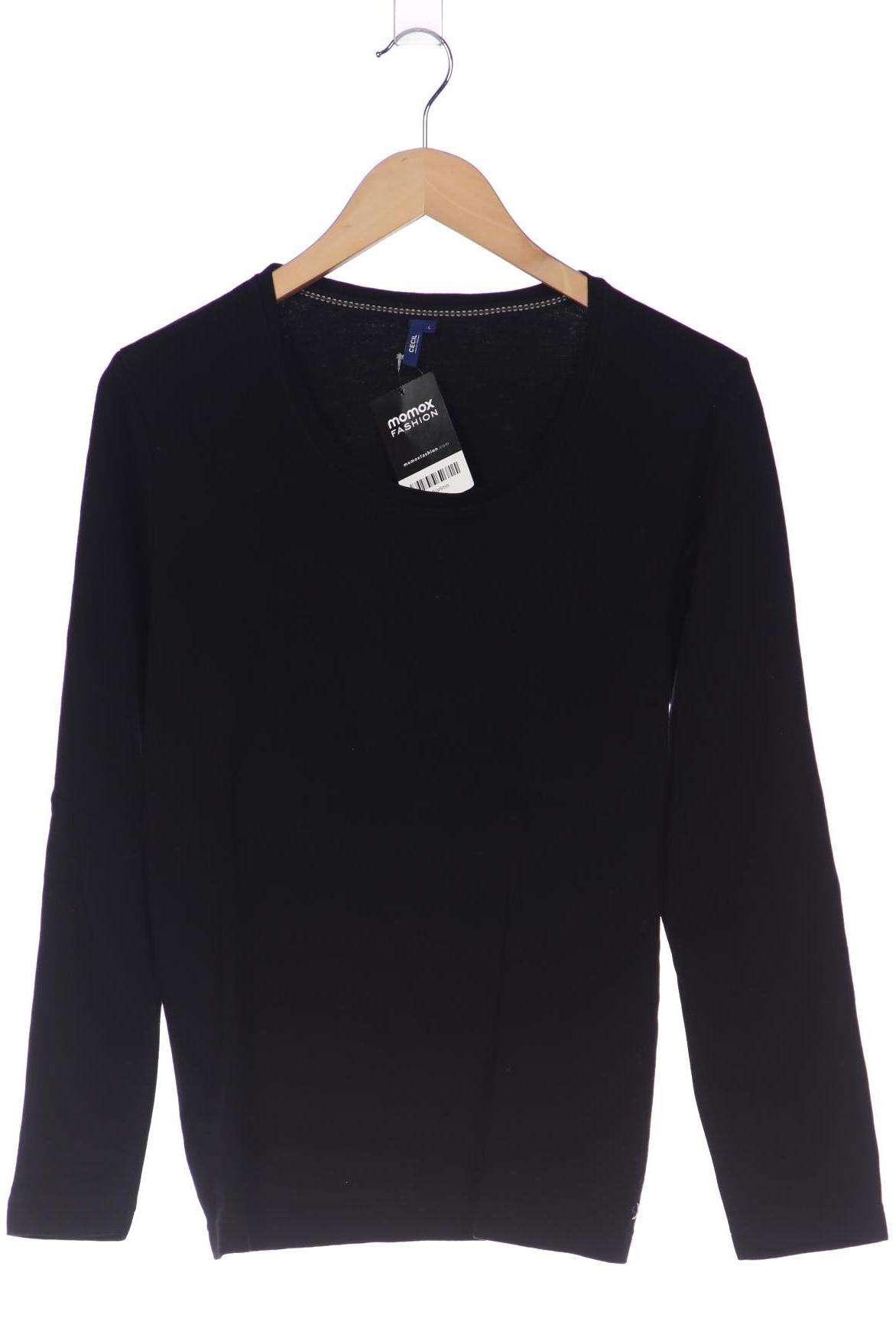 

Cecil Damen Langarmshirt, schwarz, Gr. 42