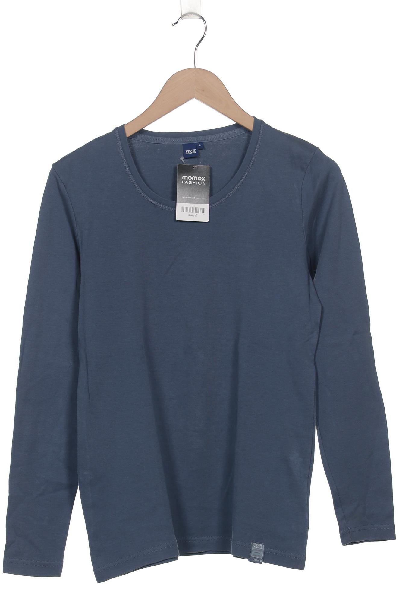 

Cecil Damen Langarmshirt, blau, Gr. 42