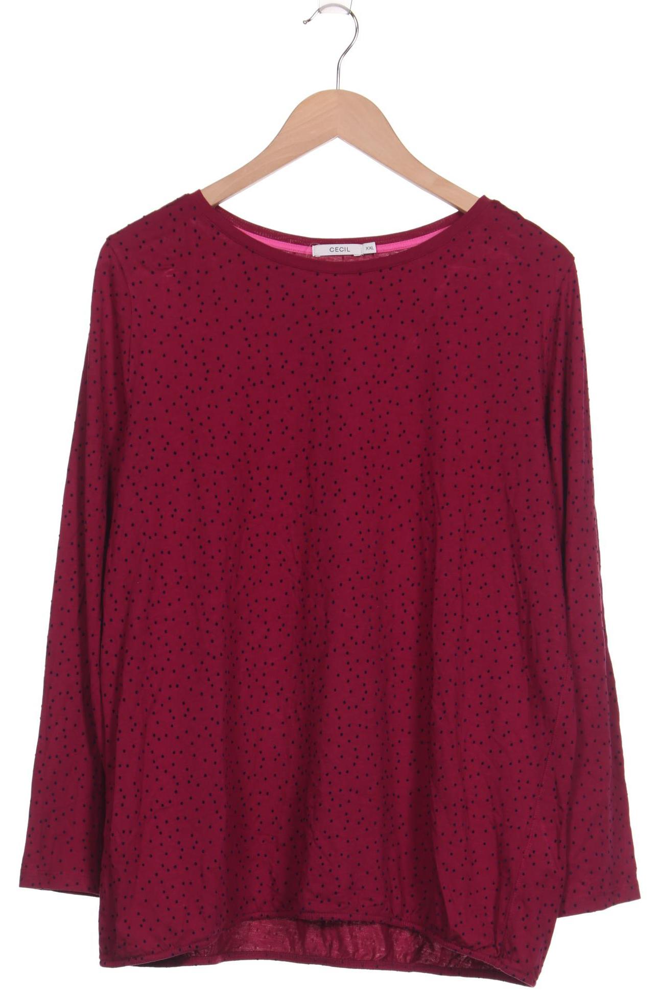

CECIL Damen Langarmshirt, bordeaux