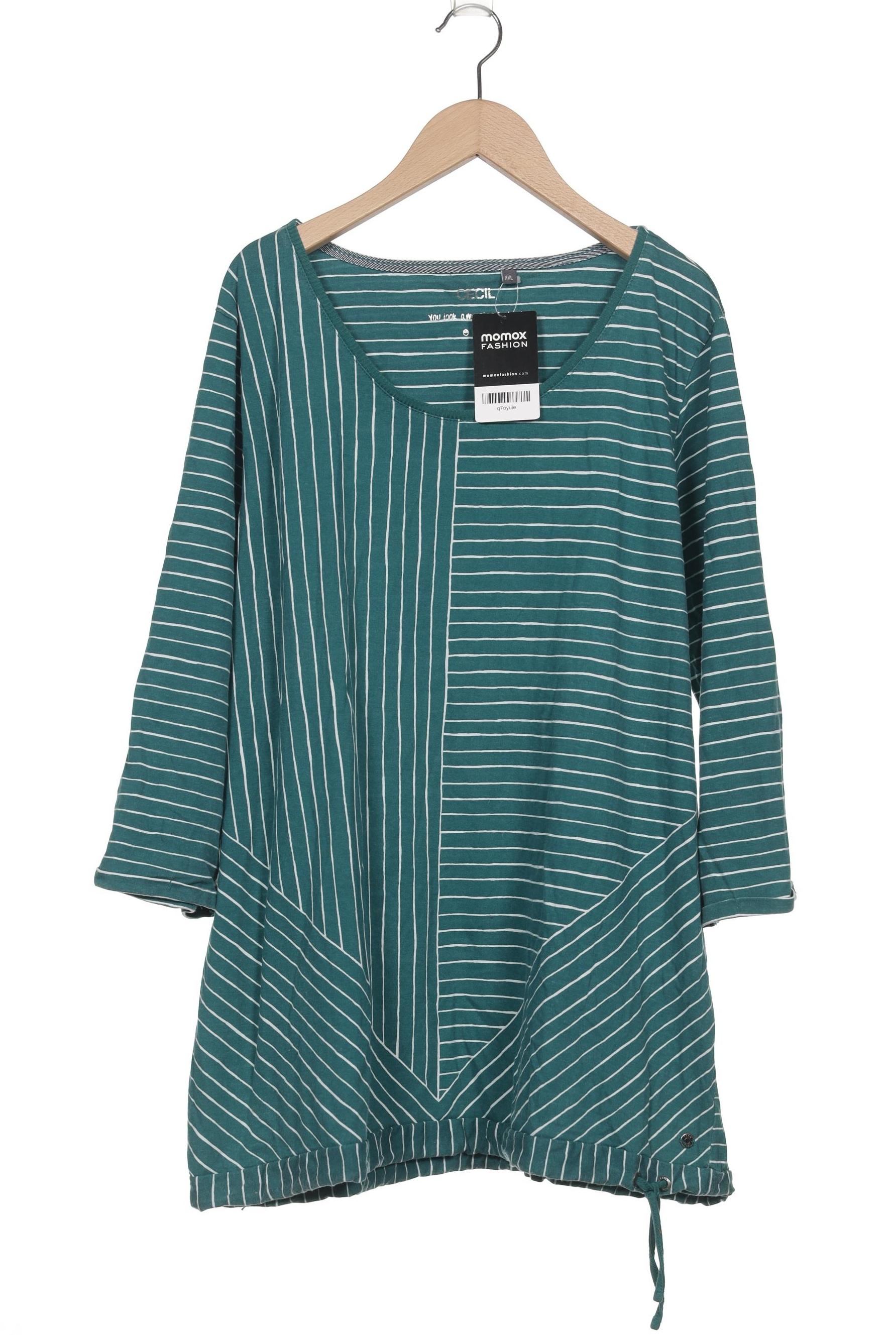 

Cecil Damen Langarmshirt, türkis, Gr. 46