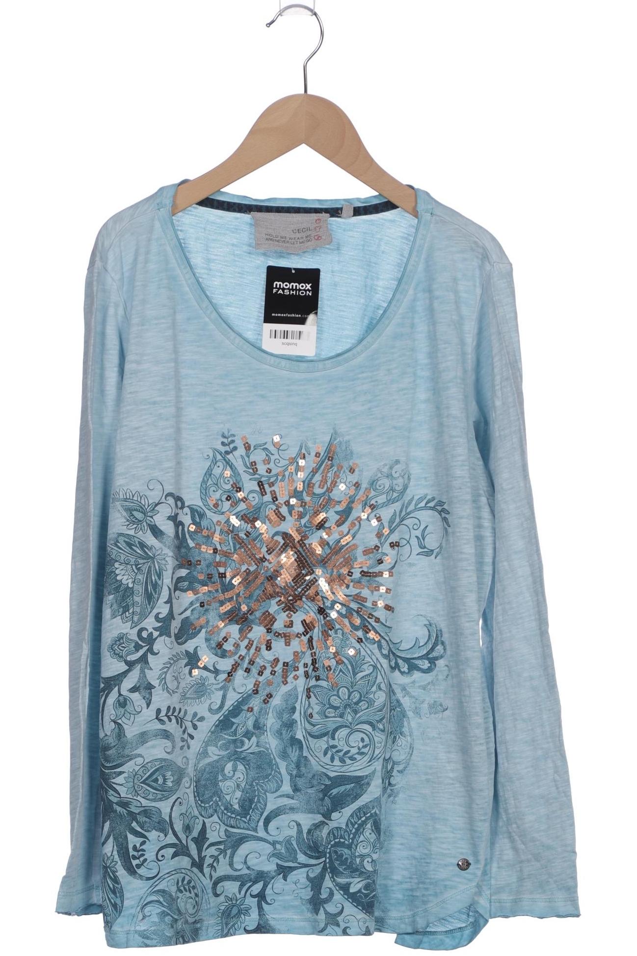 

Cecil Damen Langarmshirt, hellblau, Gr. 44