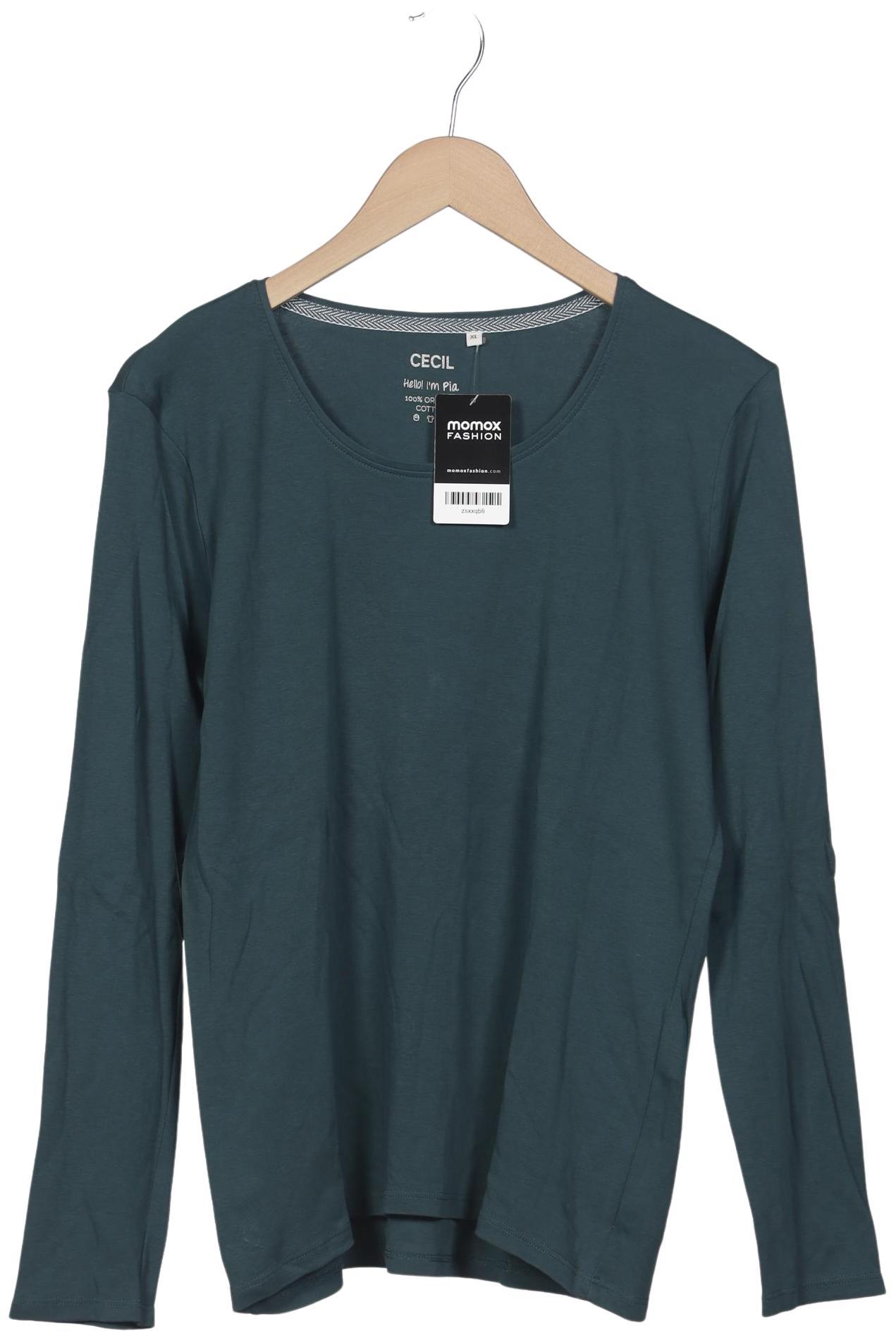 

Cecil Damen Langarmshirt, türkis, Gr. 44