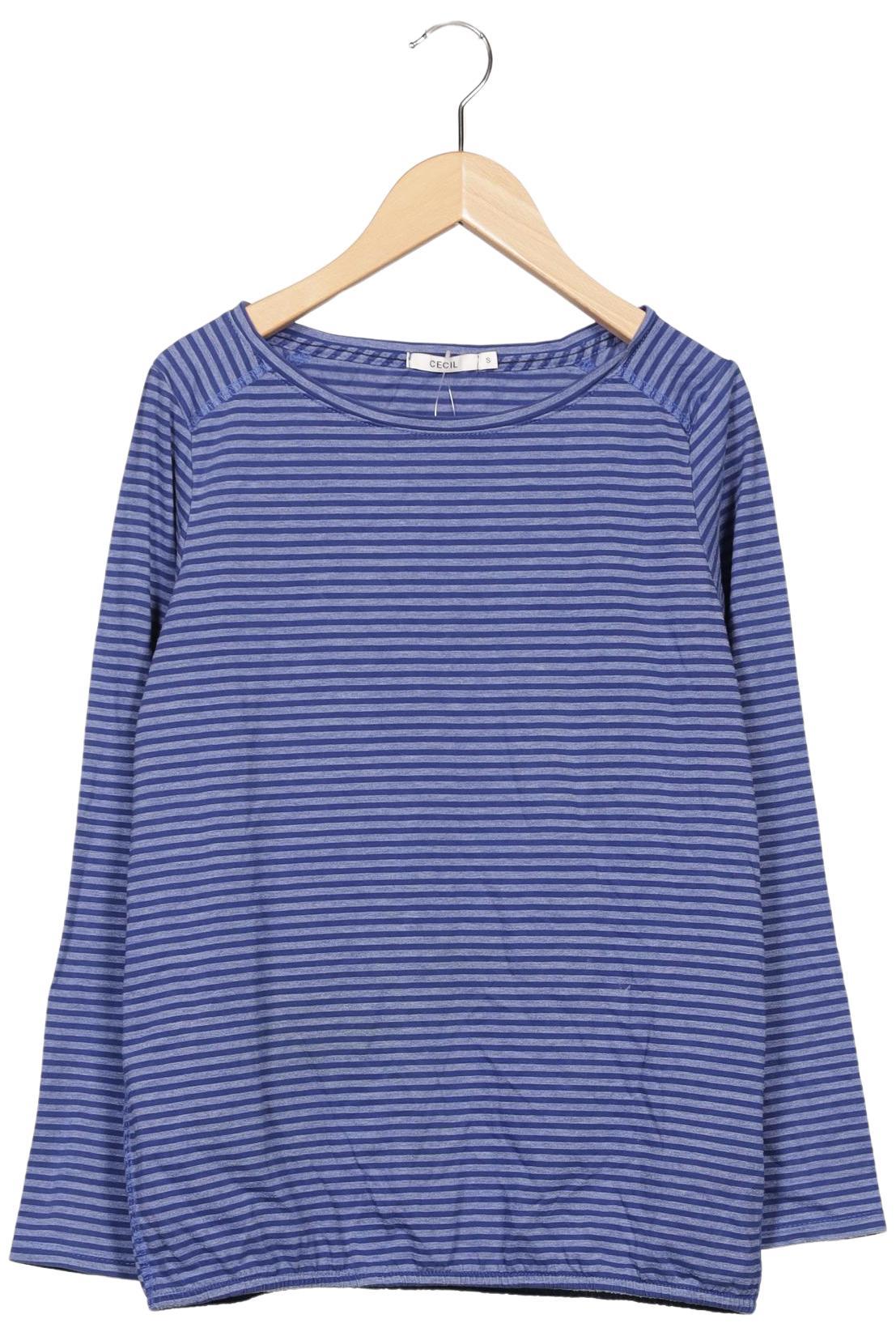 

Cecil Damen Langarmshirt, blau, Gr. 36