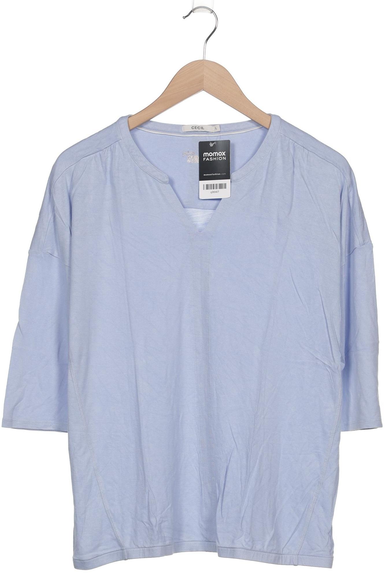 

Cecil Damen Langarmshirt, hellblau, Gr. 42
