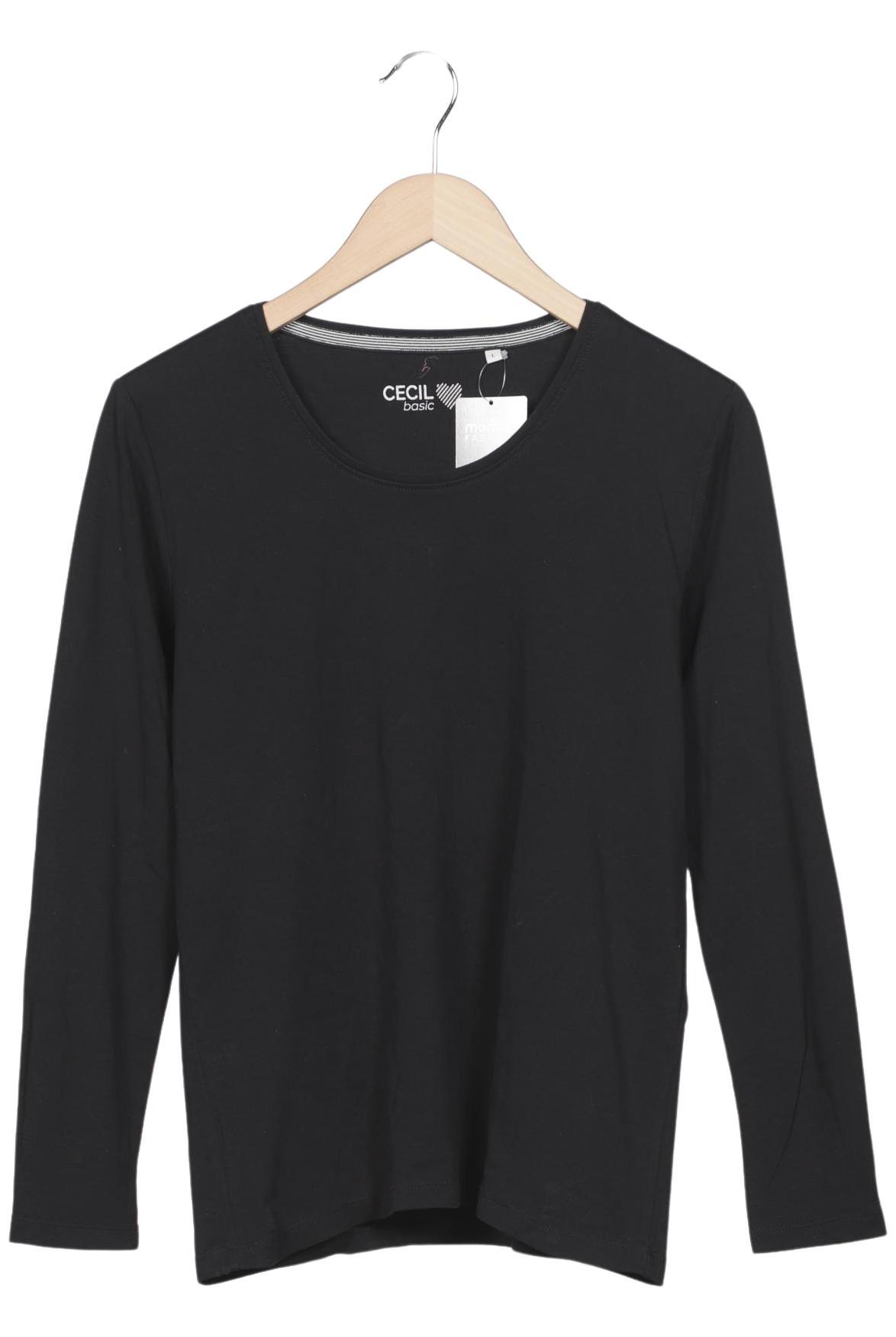 

Cecil Damen Langarmshirt, schwarz, Gr. 42