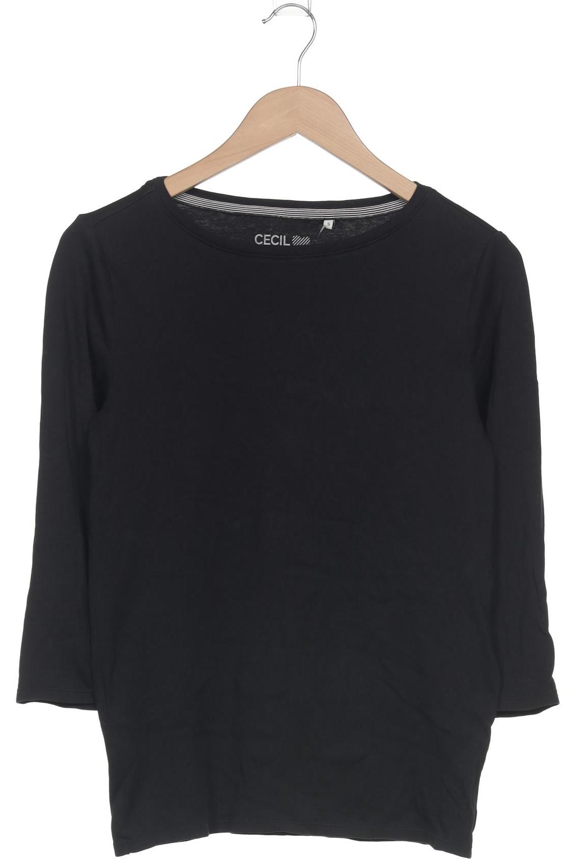 

Cecil Damen Langarmshirt, schwarz, Gr. 36