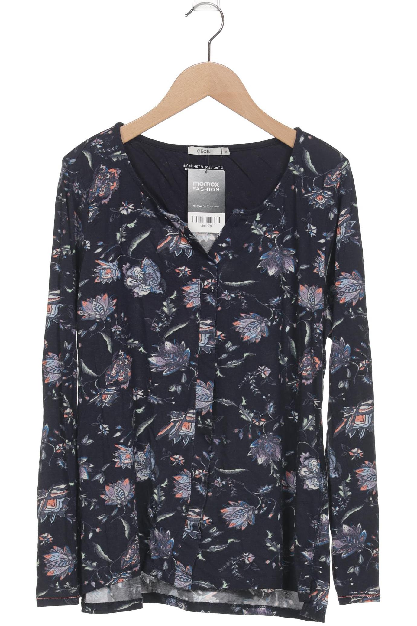 

Cecil Damen Langarmshirt, marineblau, Gr. 38