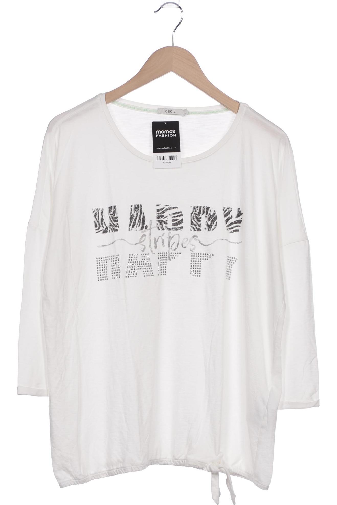 

Cecil Damen Langarmshirt, weiß, Gr. 42