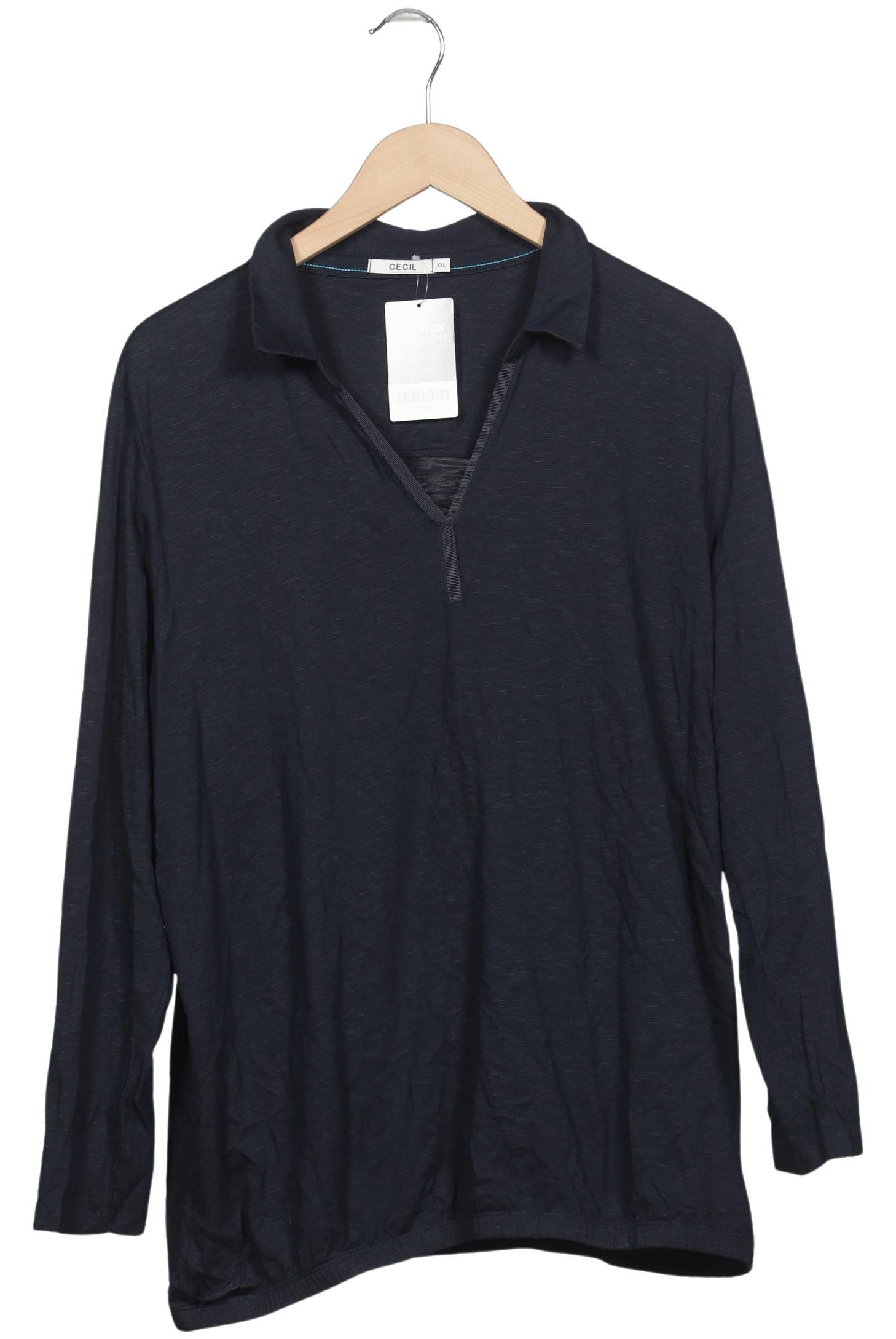 

Cecil Damen Langarmshirt, marineblau, Gr. 46
