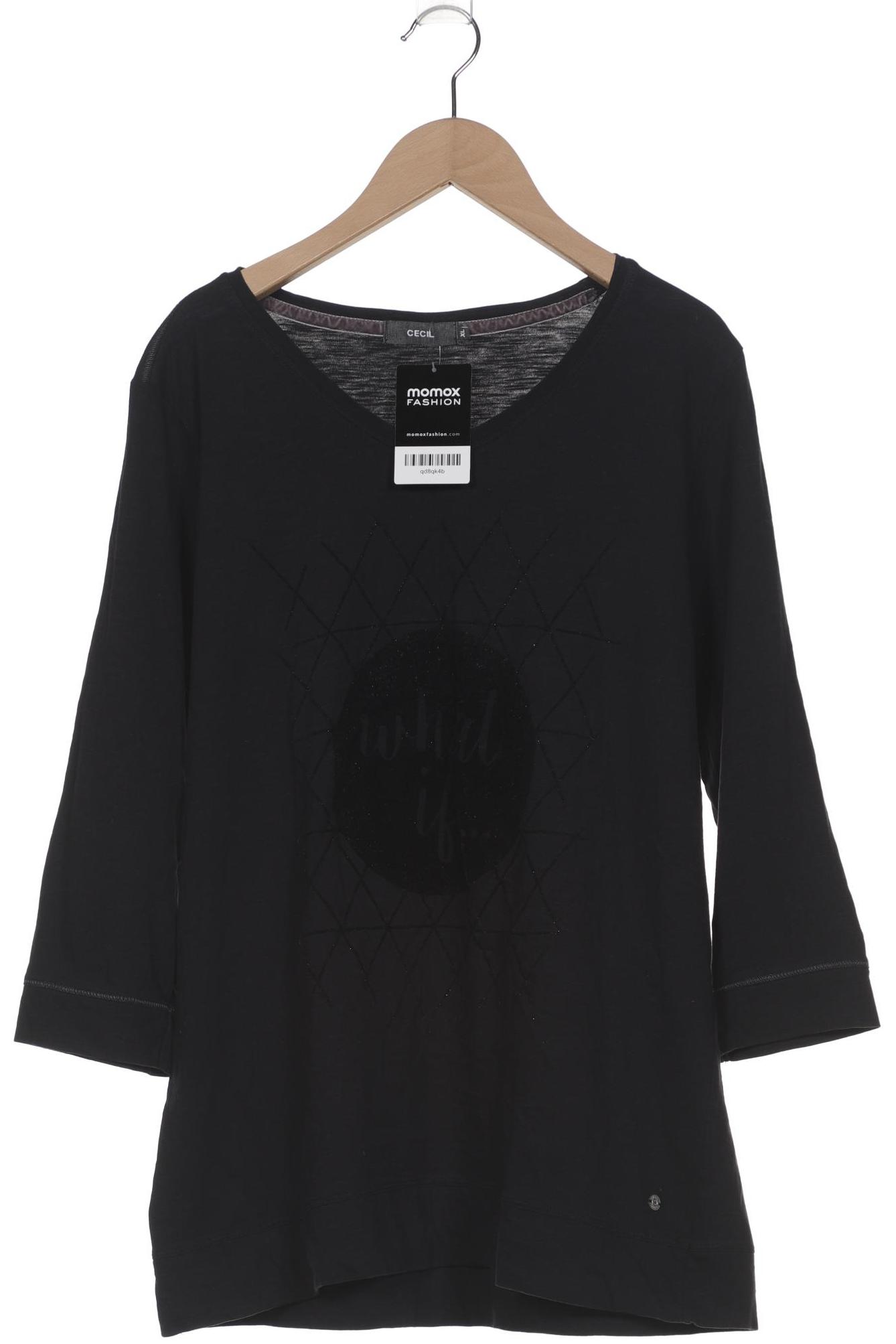 

Cecil Damen Langarmshirt, schwarz, Gr. 44