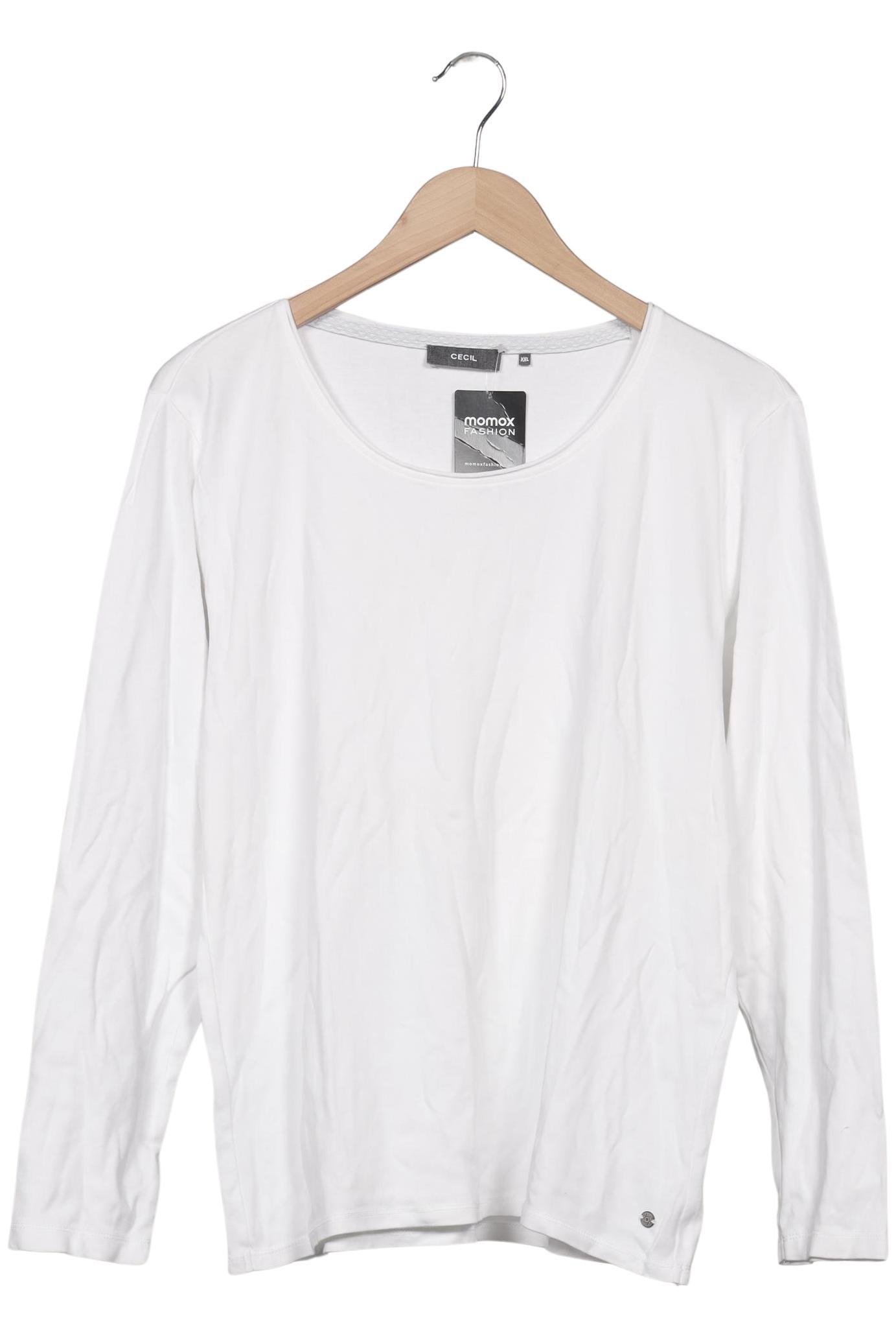 

Cecil Damen Langarmshirt, weiß, Gr. 46