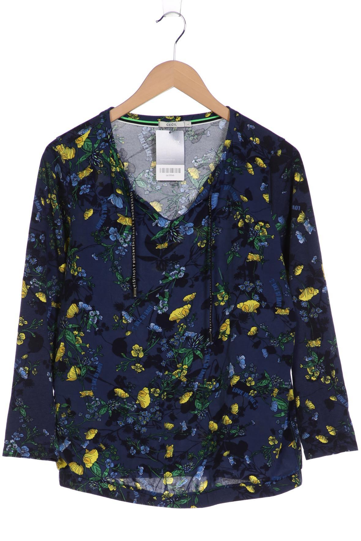

Cecil Damen Langarmshirt, marineblau, Gr. 42