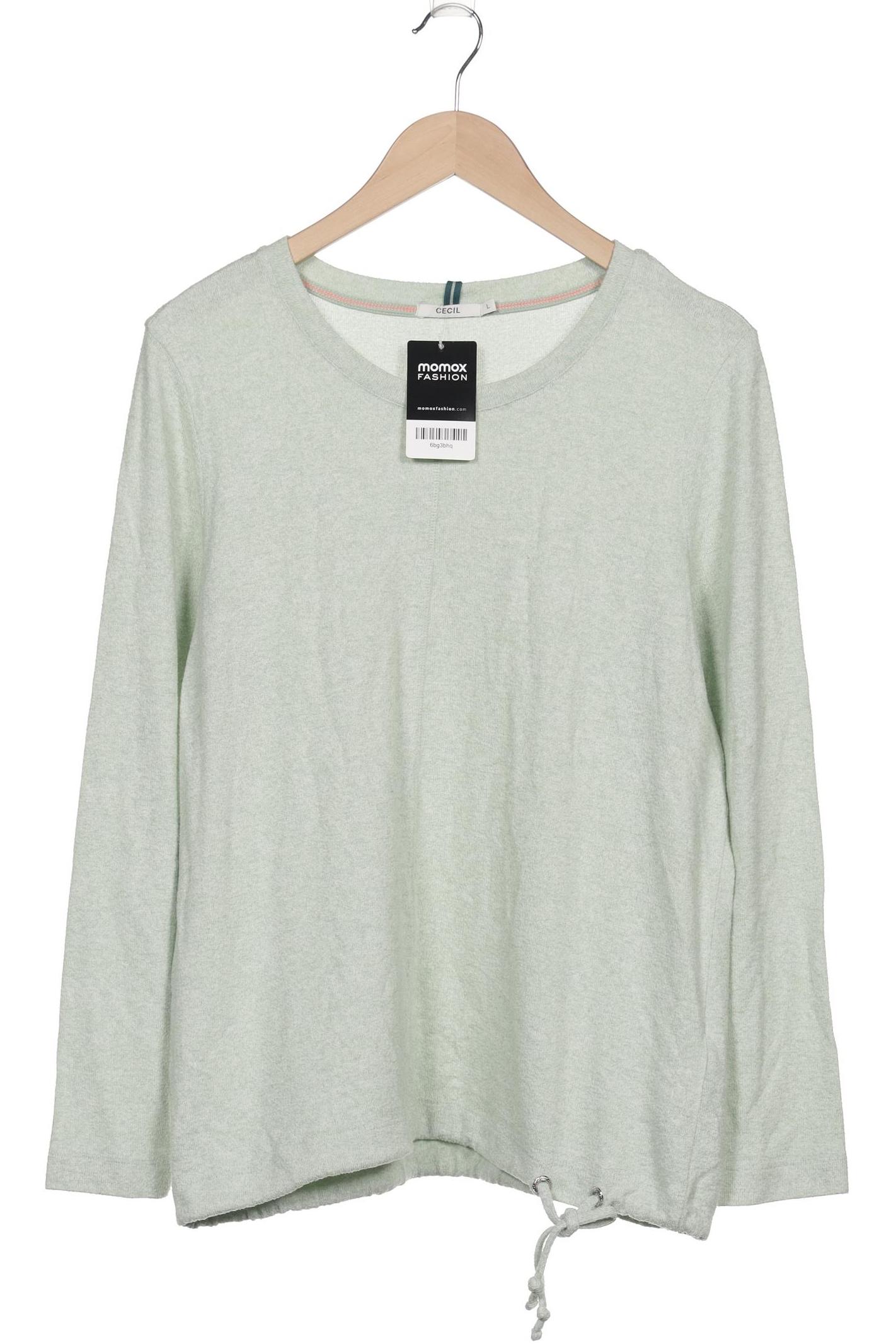 

Cecil Damen Langarmshirt, hellgrün, Gr. 42