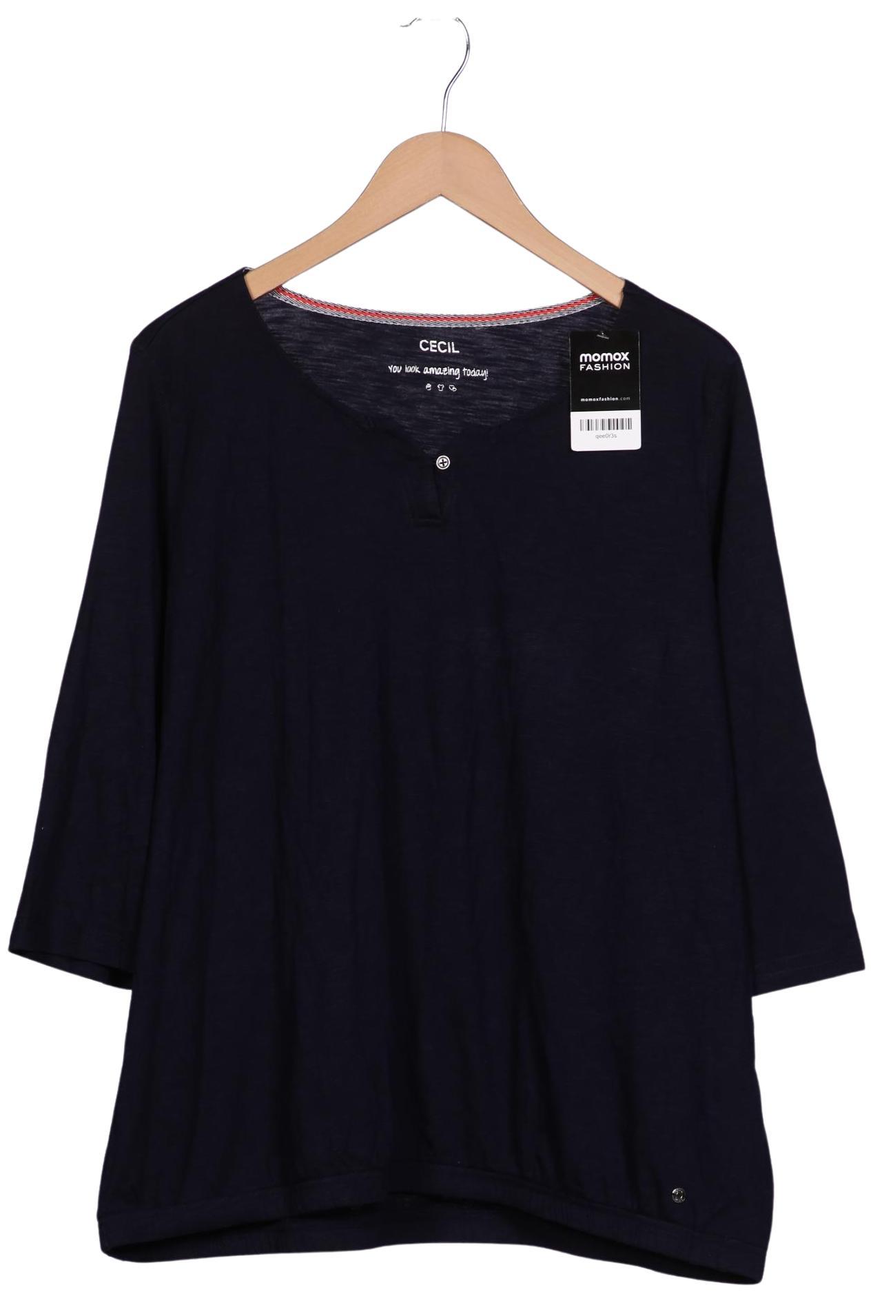 

Cecil Damen Langarmshirt, marineblau, Gr. 46