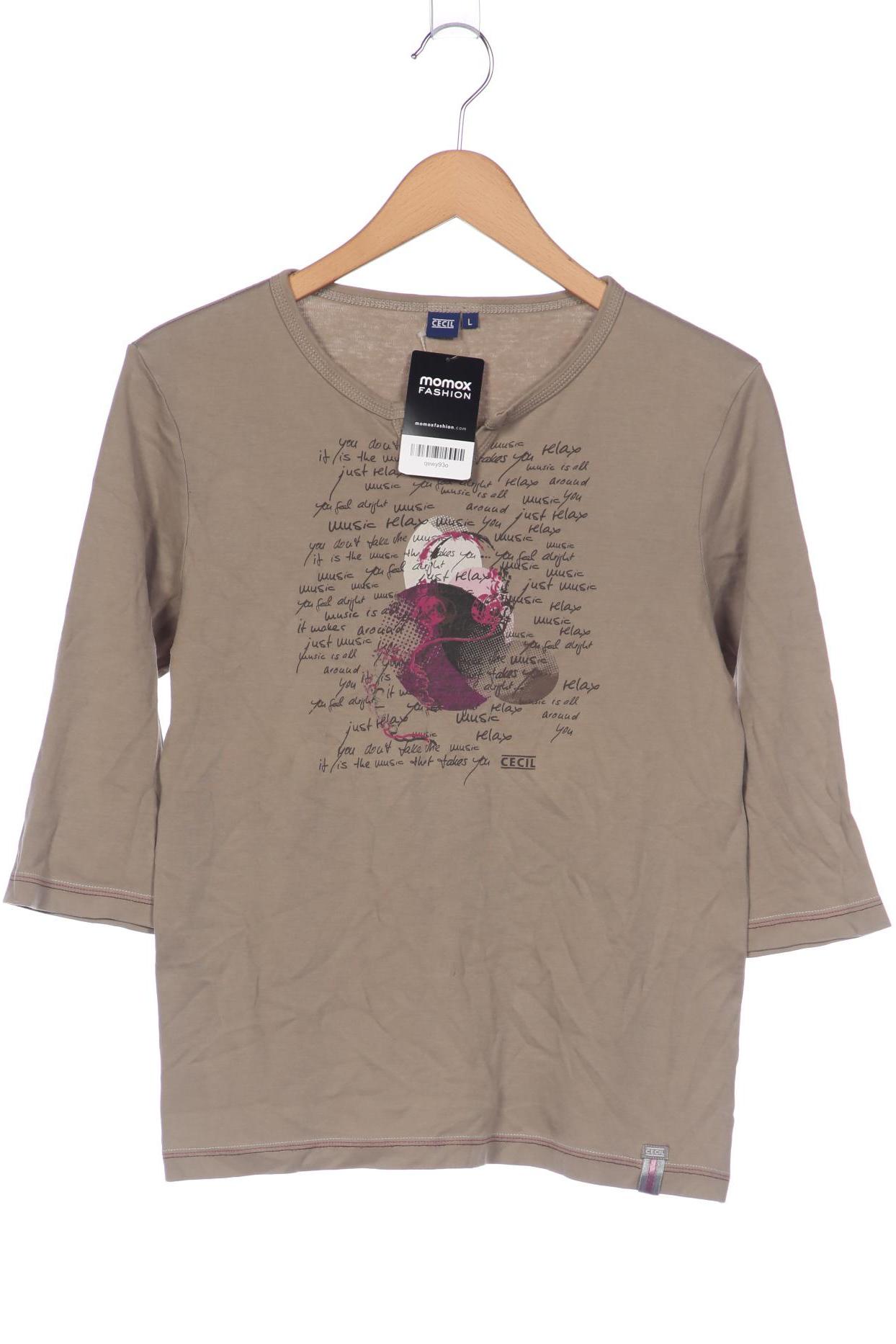 

Cecil Damen Langarmshirt, beige, Gr. 42