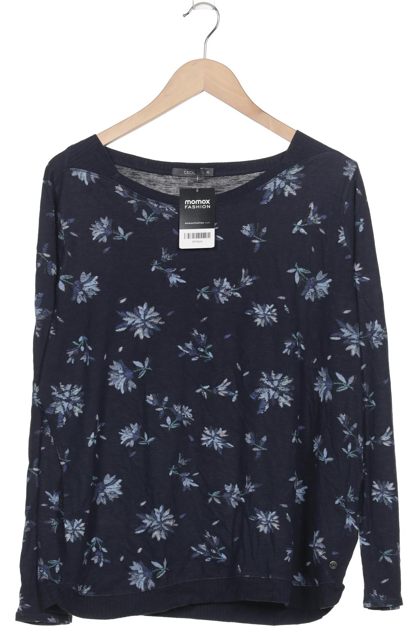 

Cecil Damen Langarmshirt, marineblau, Gr. 44