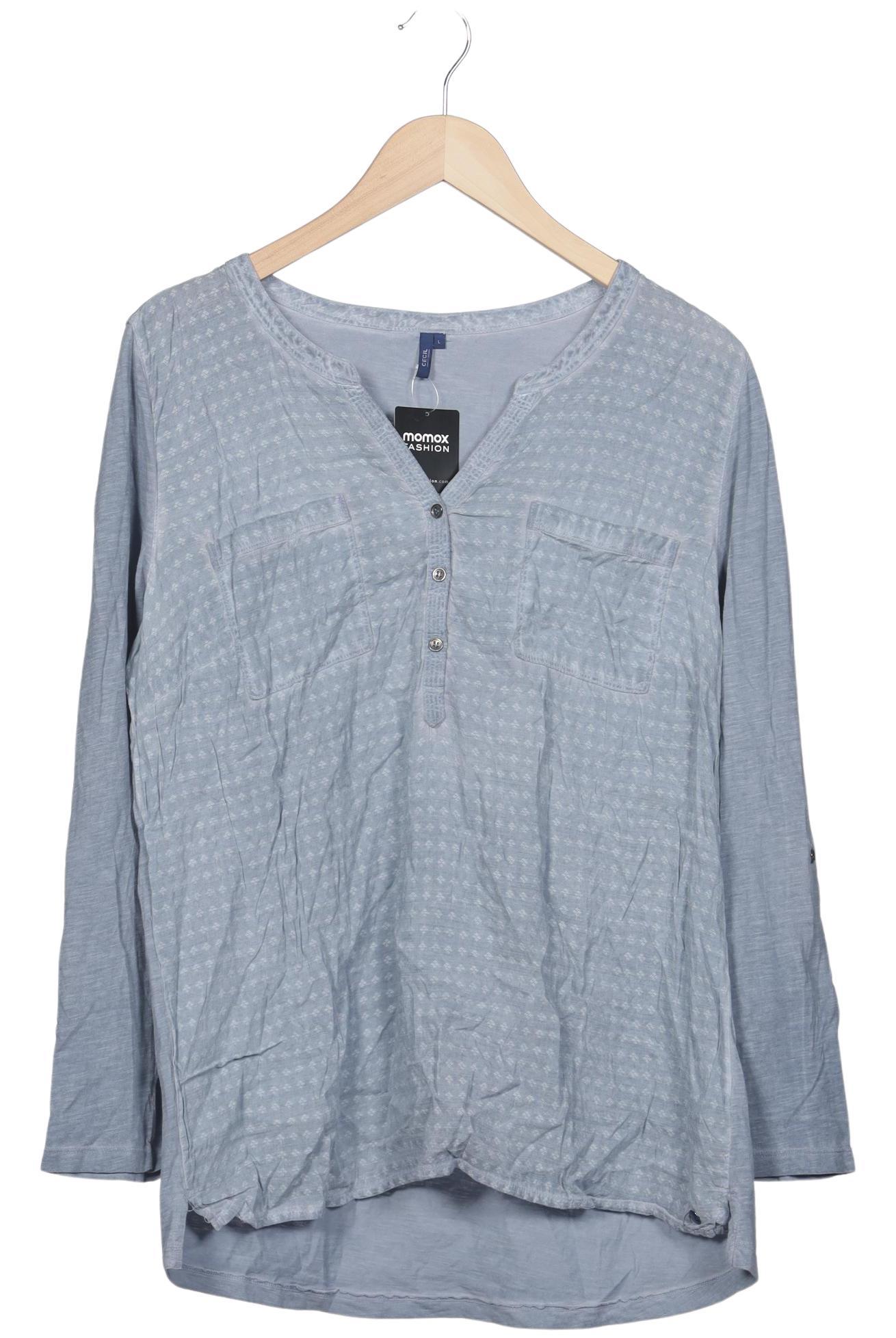 

Cecil Damen Langarmshirt, hellblau, Gr. 42