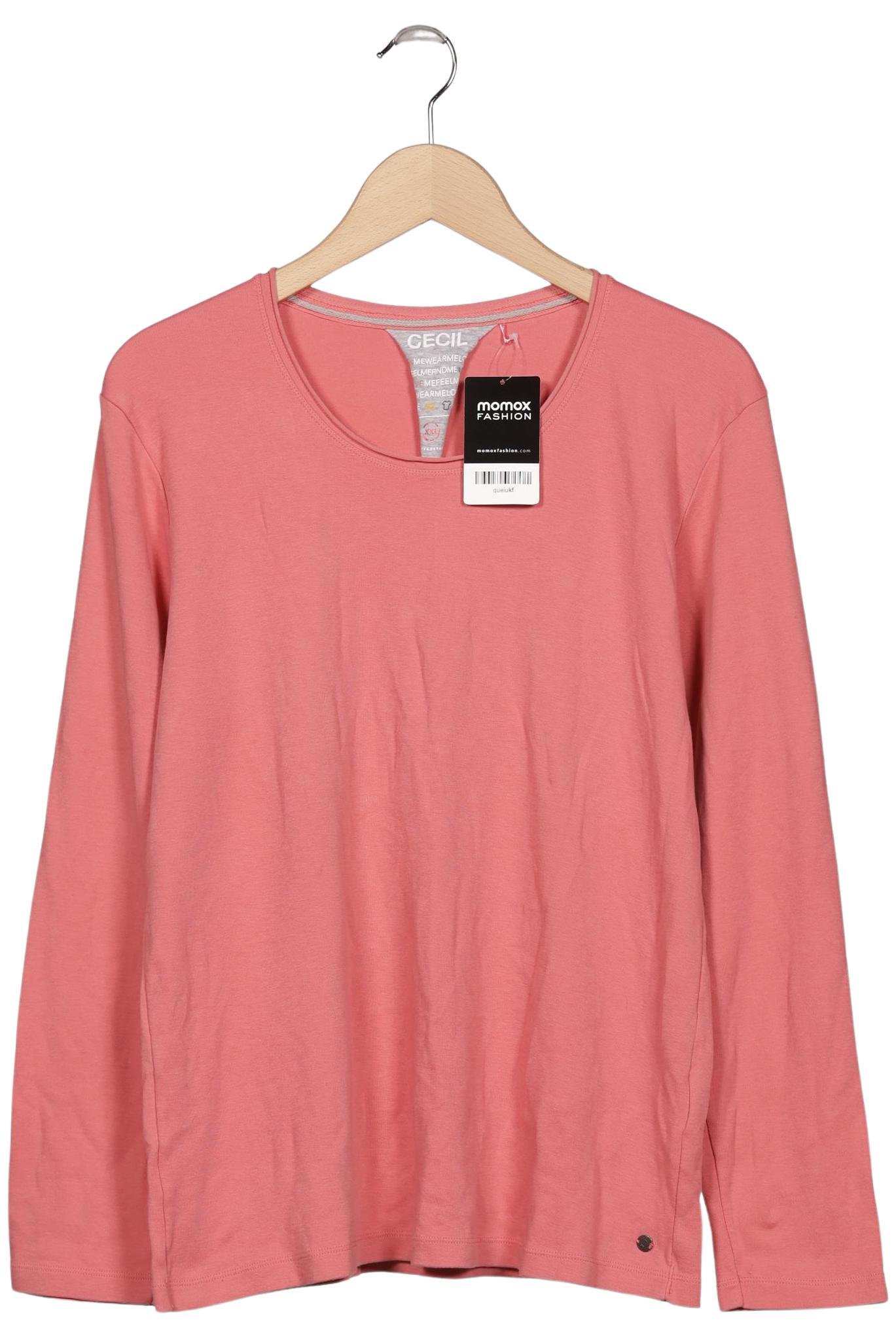 

Cecil Damen Langarmshirt, pink, Gr. 46
