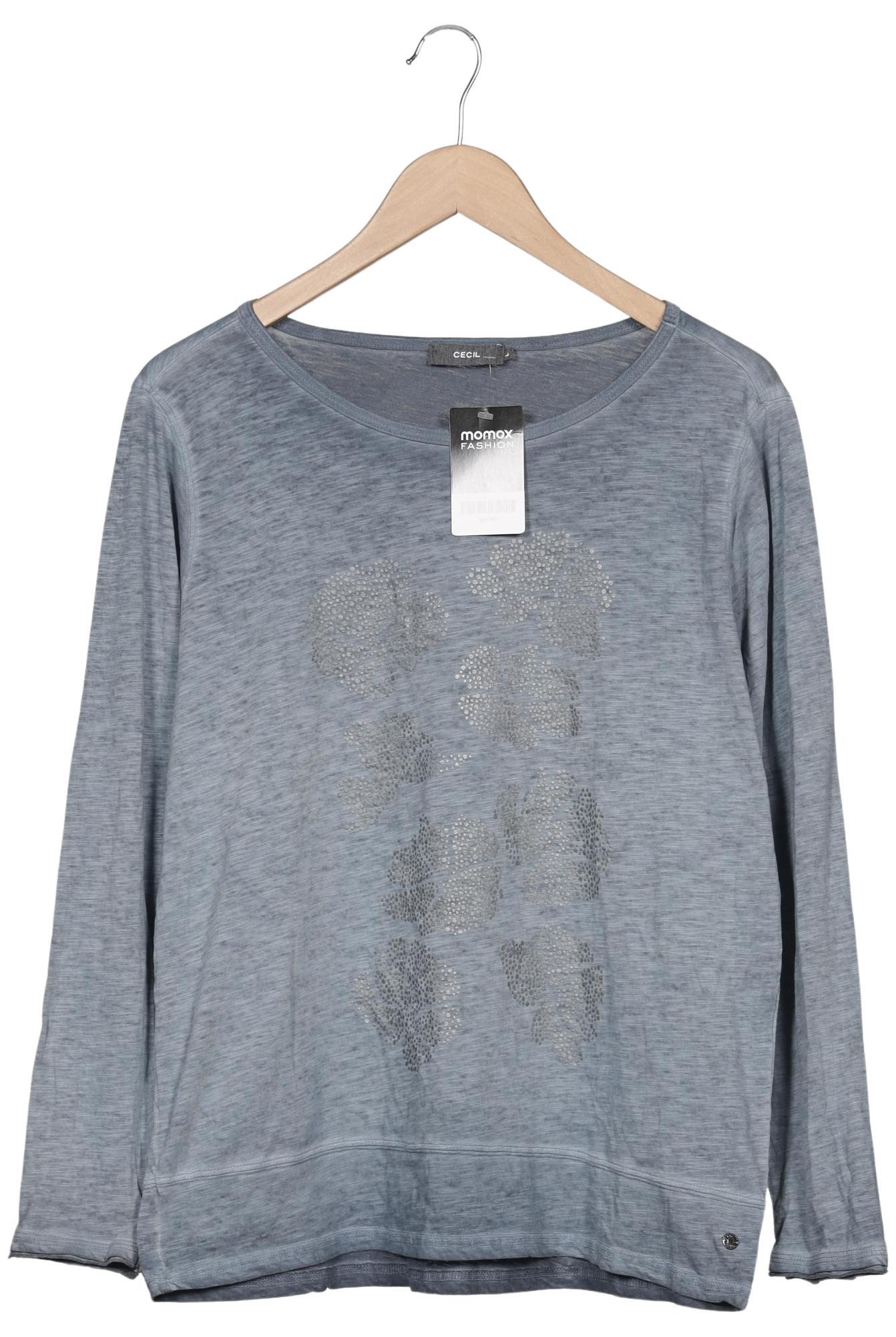 

Cecil Damen Langarmshirt, hellblau, Gr. 42