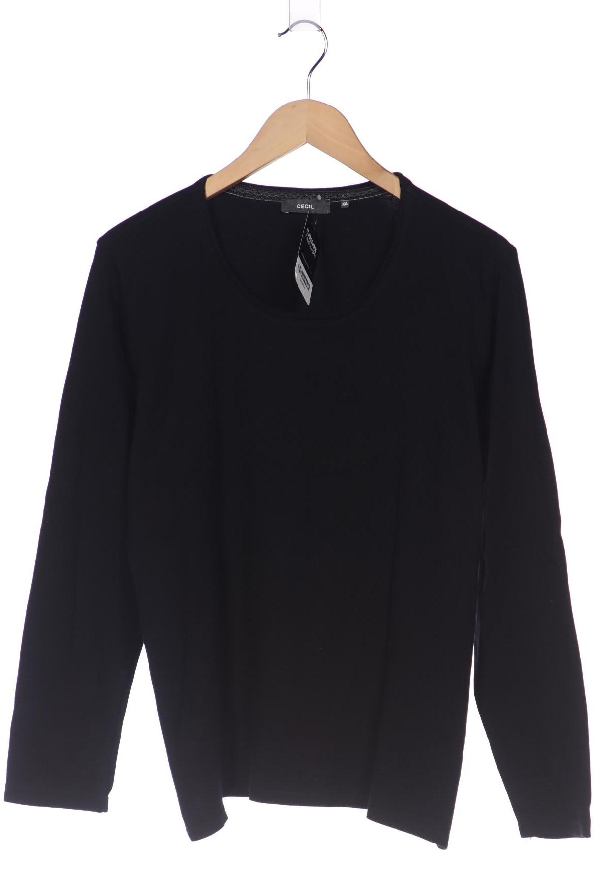 

Cecil Damen Langarmshirt, schwarz, Gr. 46