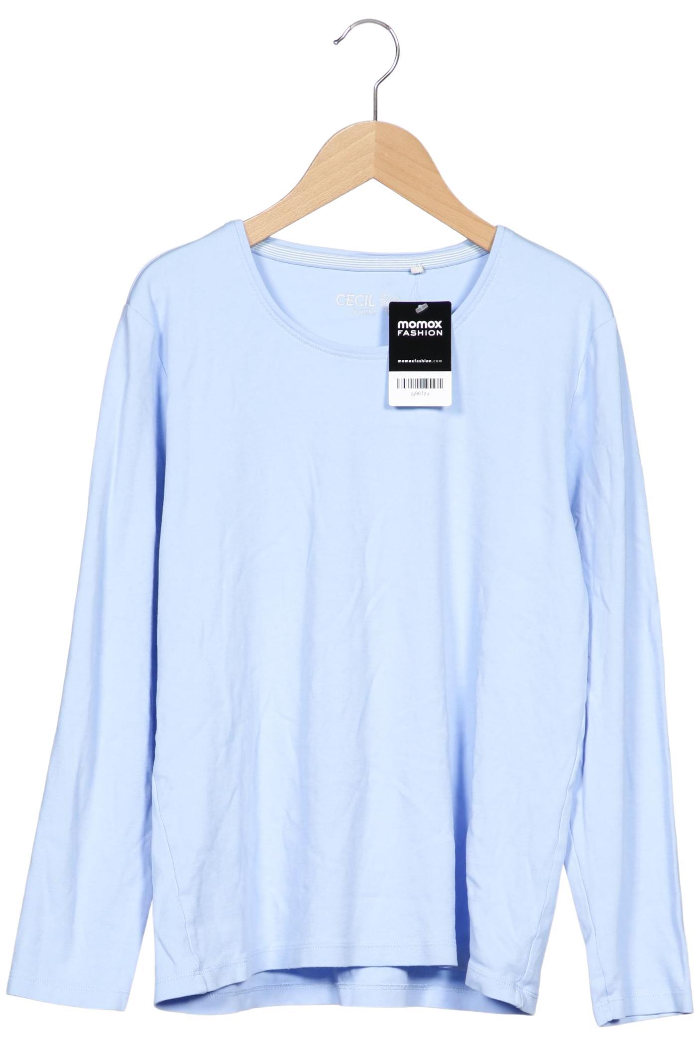 

Cecil Damen Langarmshirt, hellblau, Gr. 44