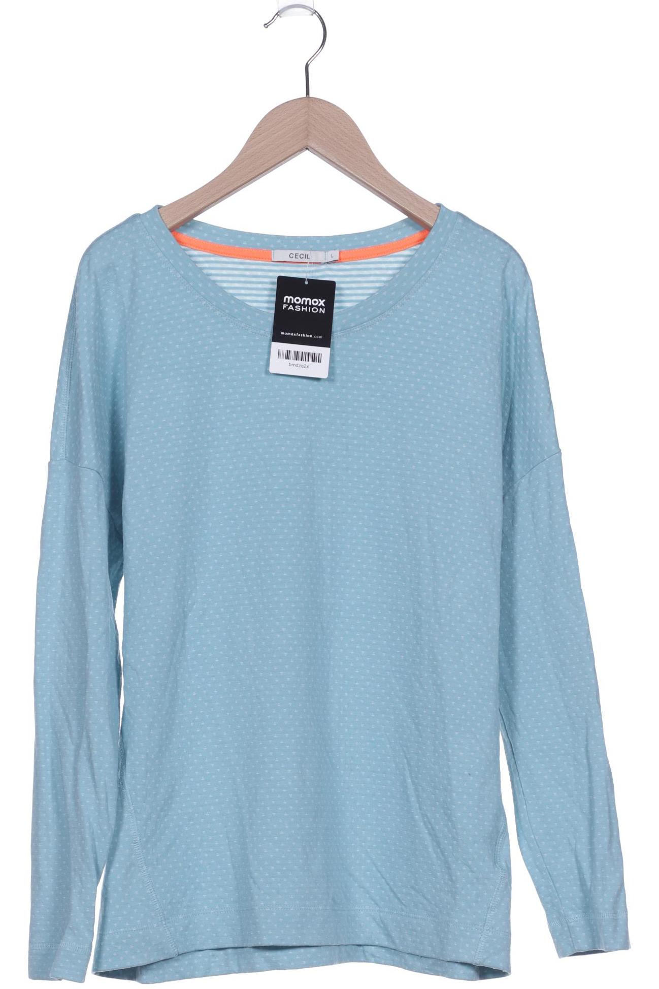 

Cecil Damen Langarmshirt, hellblau, Gr. 42