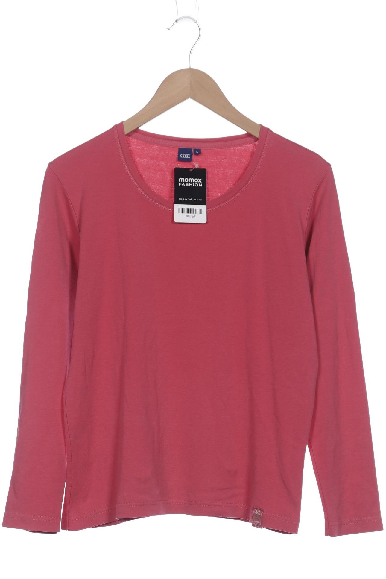 

Cecil Damen Langarmshirt, pink, Gr. 42